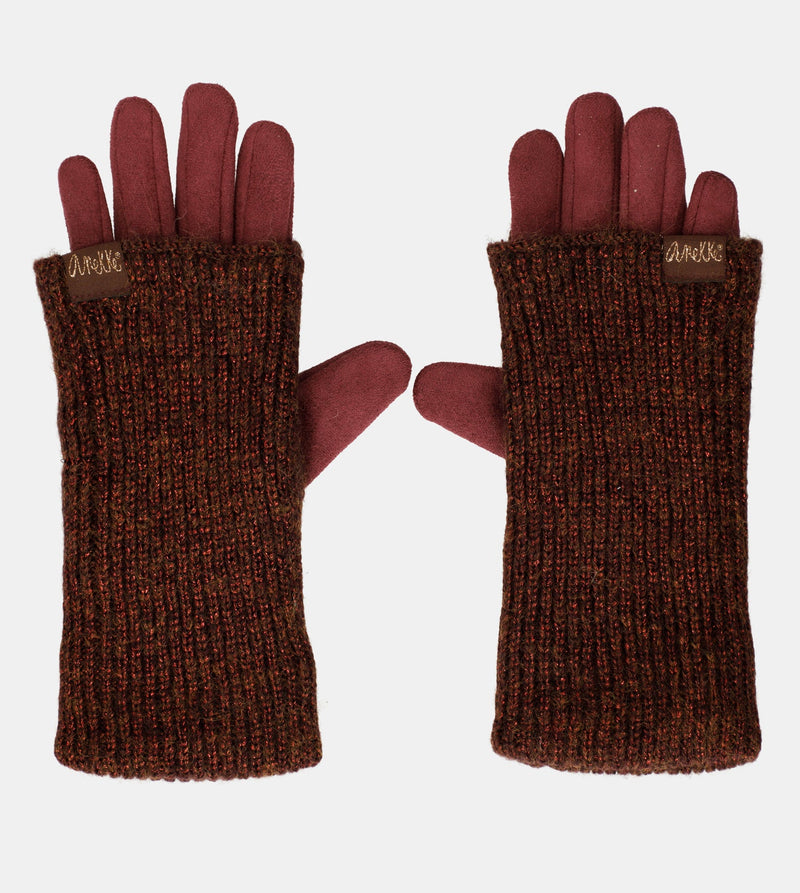 Burgundy extendable gloves