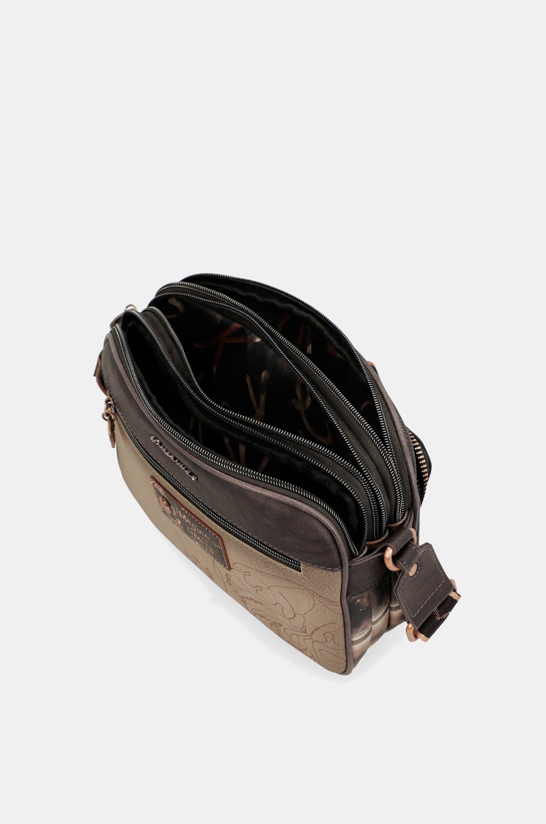 Dreamverse 3-compartment medium crossbody bag