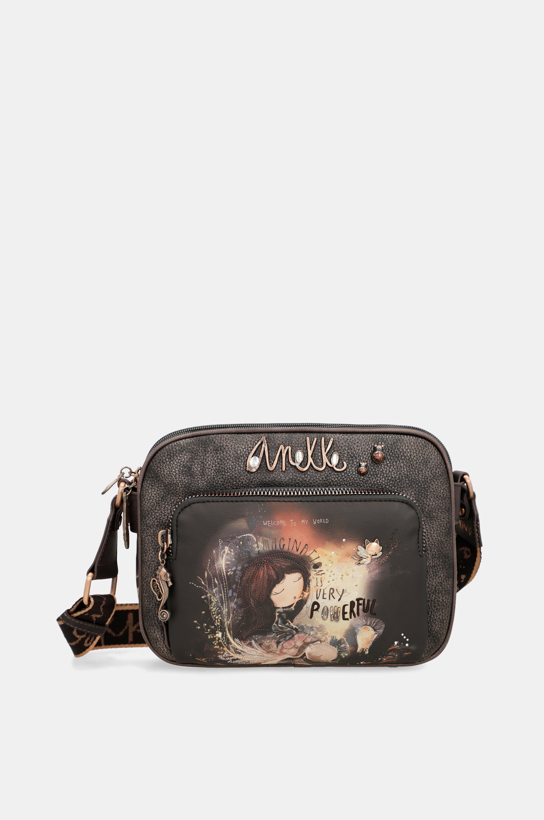 Dreamverse 3-compartment medium crossbody bag