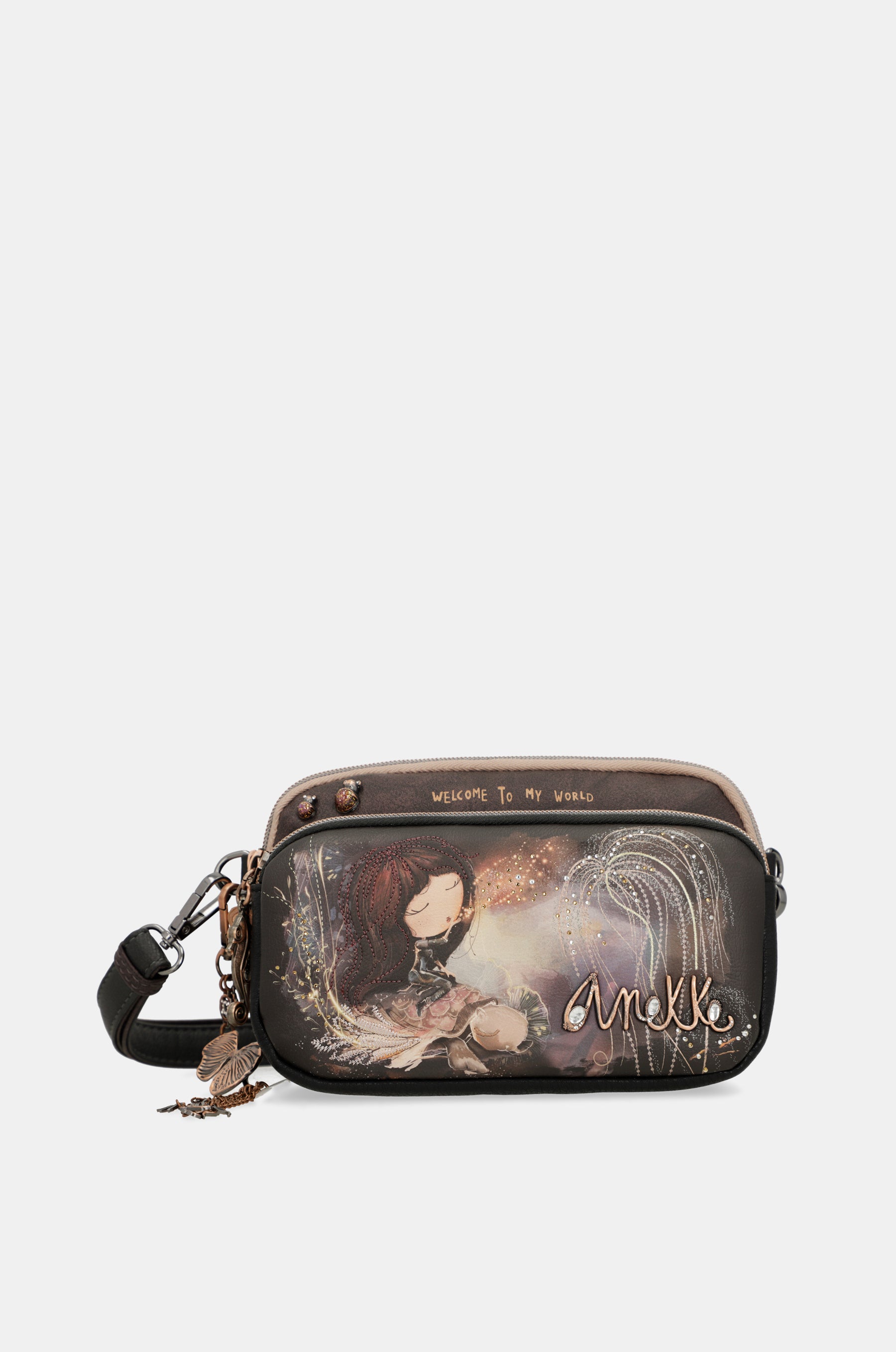 Dreamverse 2-compartment small crossbody bag