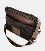 Land 2-compartment medium crossbody bag