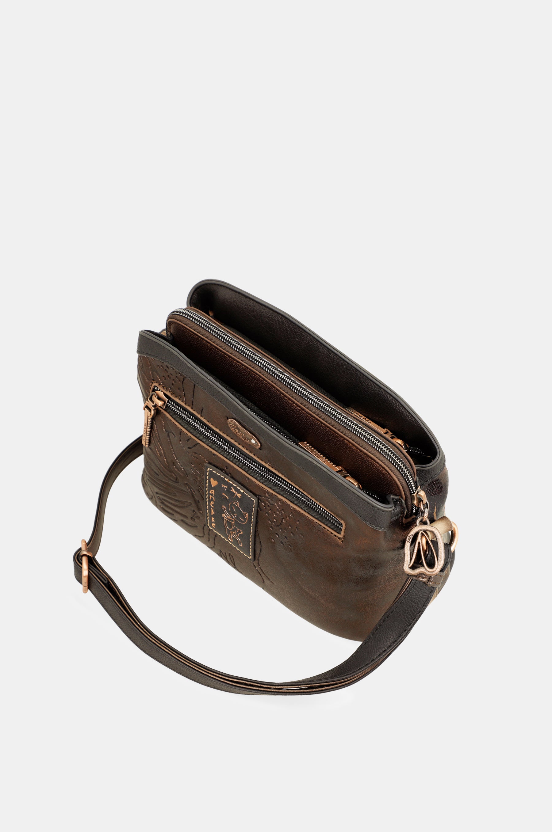 Wings 3-compartment crossbody bag