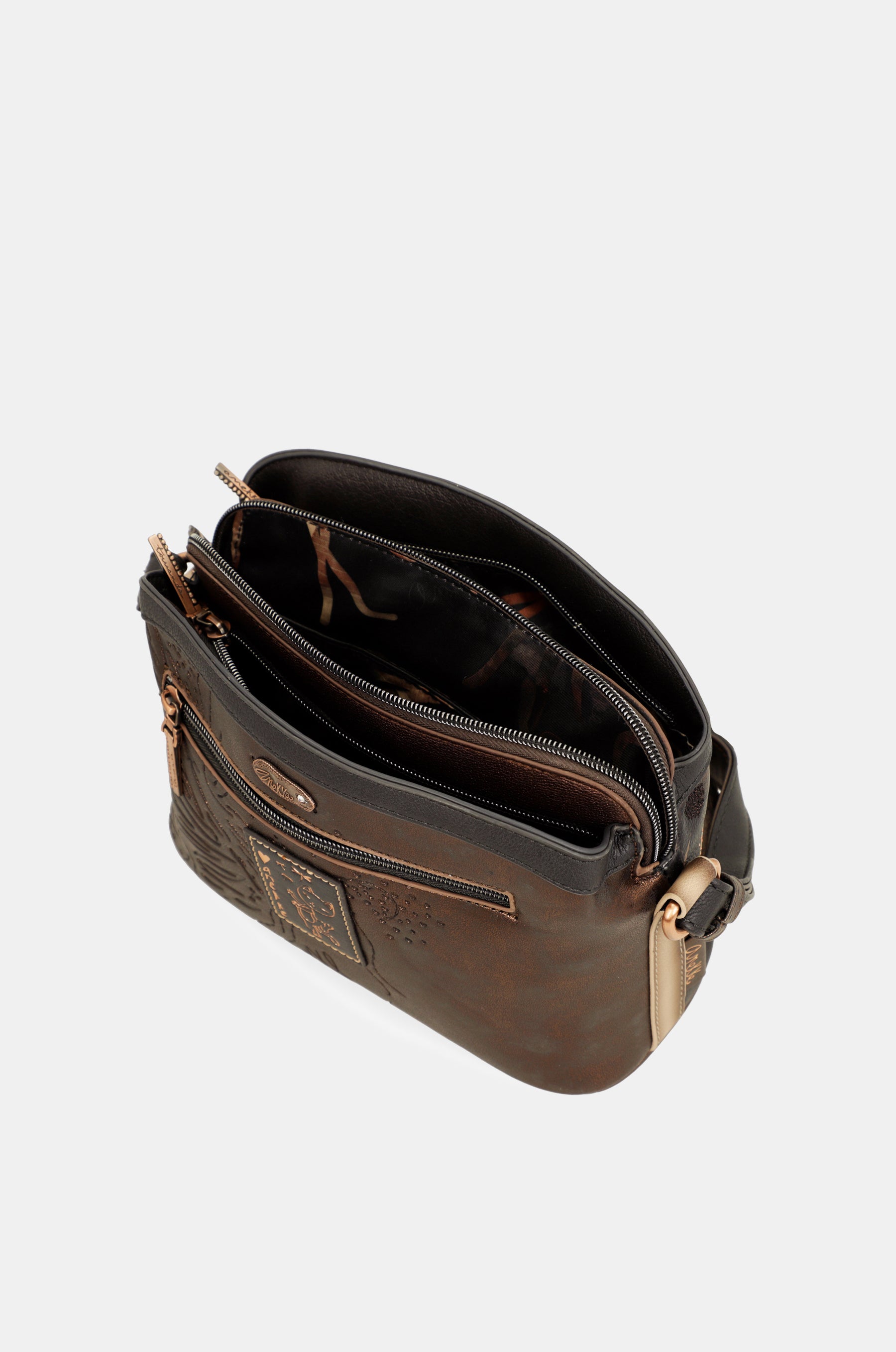 Wings 3-compartment crossbody bag