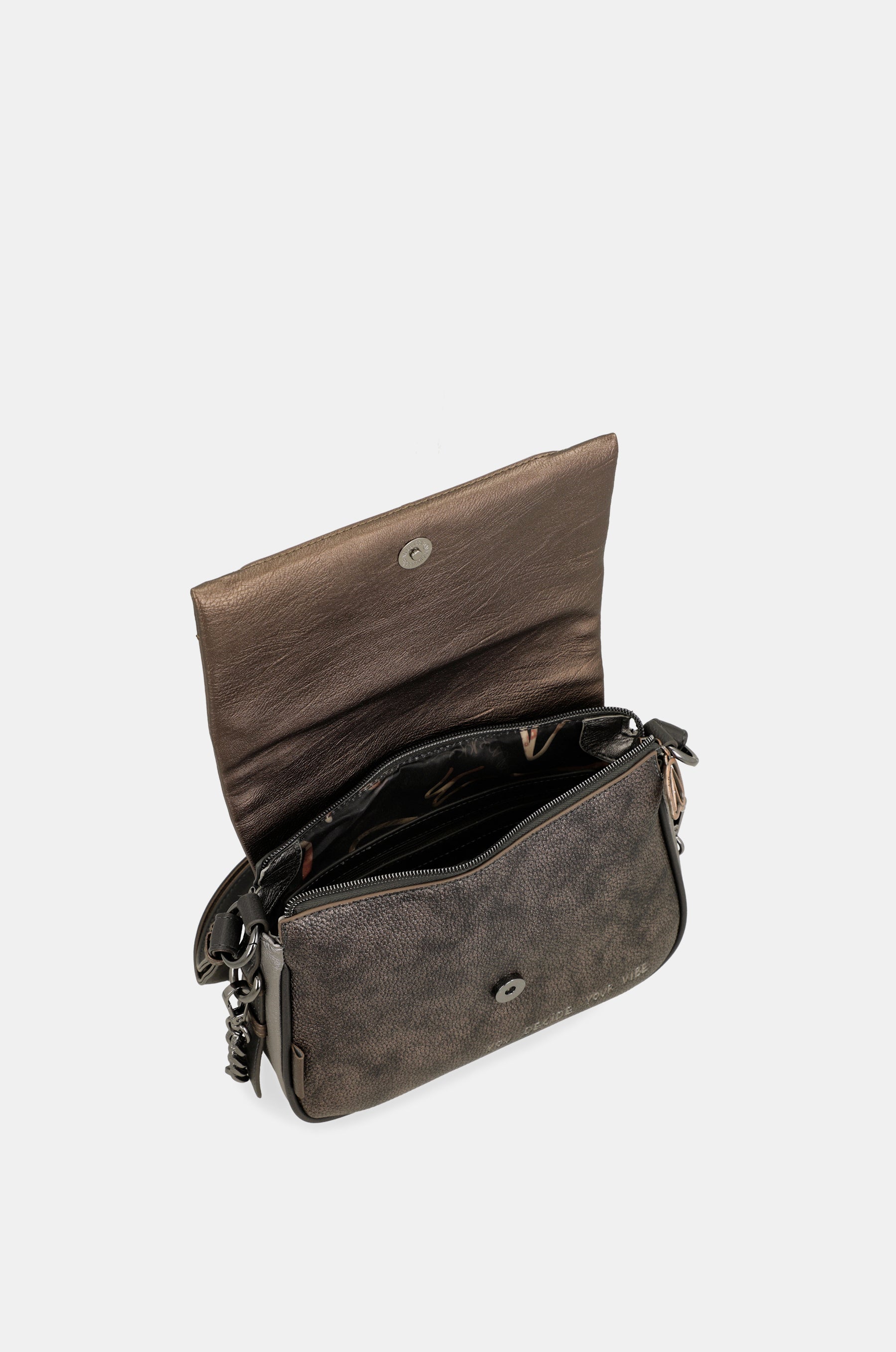 Wings crossbody bag with flap