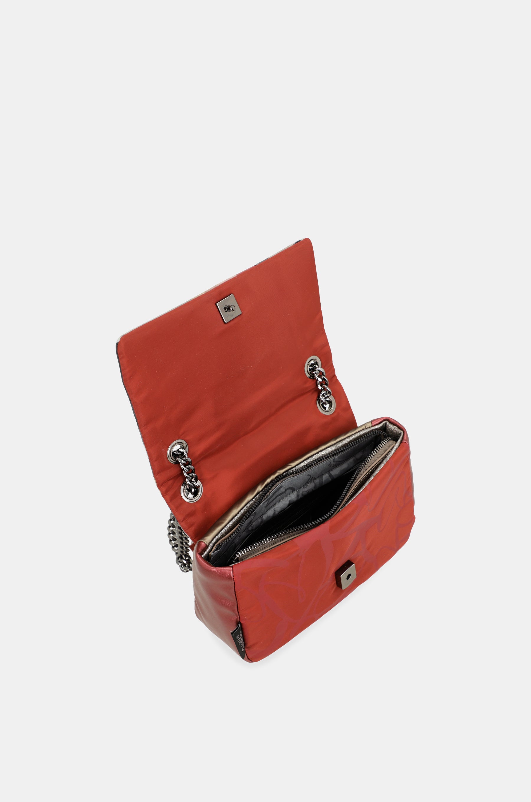 Imaginary crossbody bag with flap