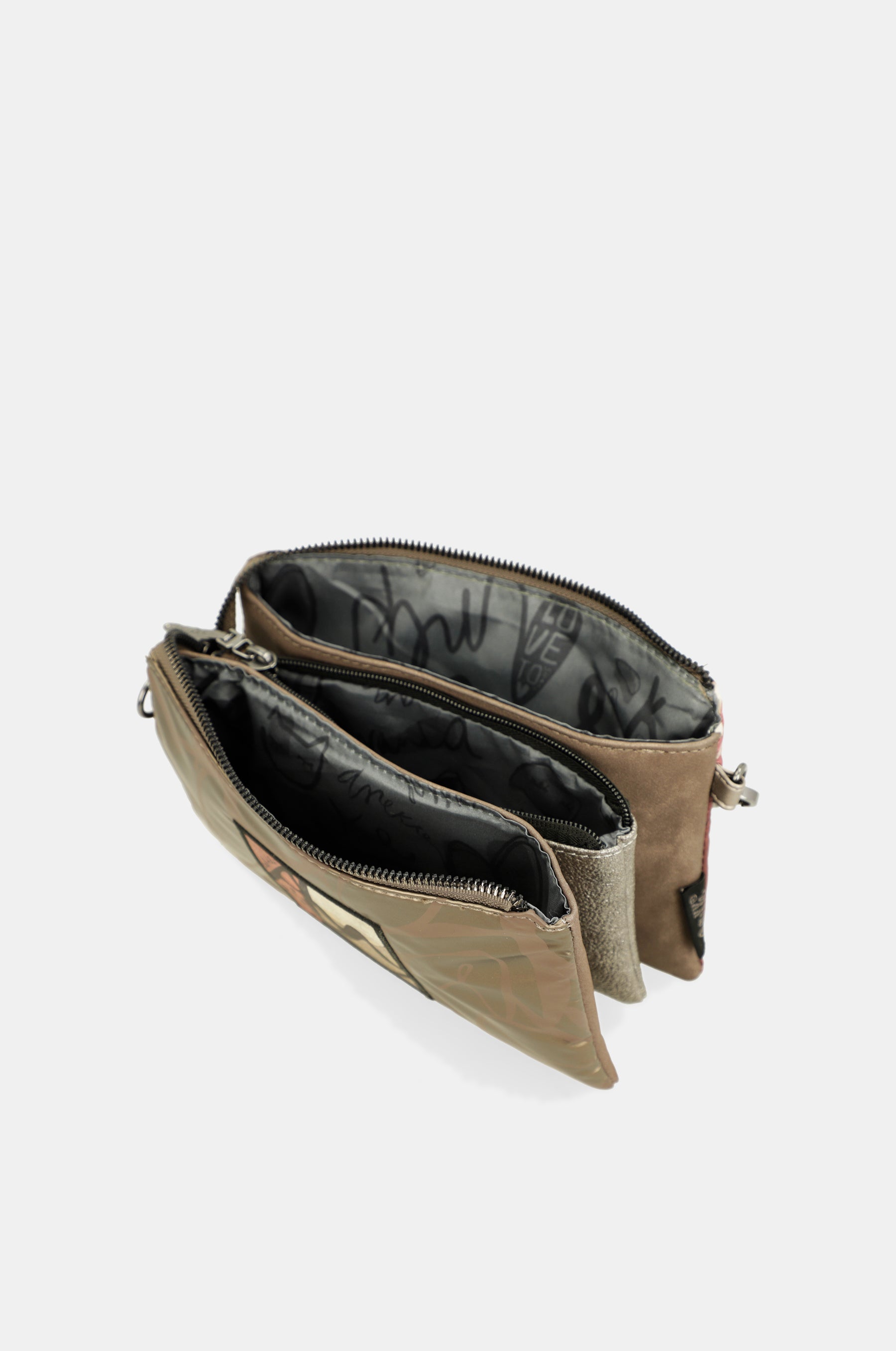 Imaginary 3-compartment crossbody bag