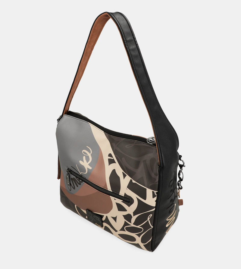 Heartbeat short handle shoulder bag