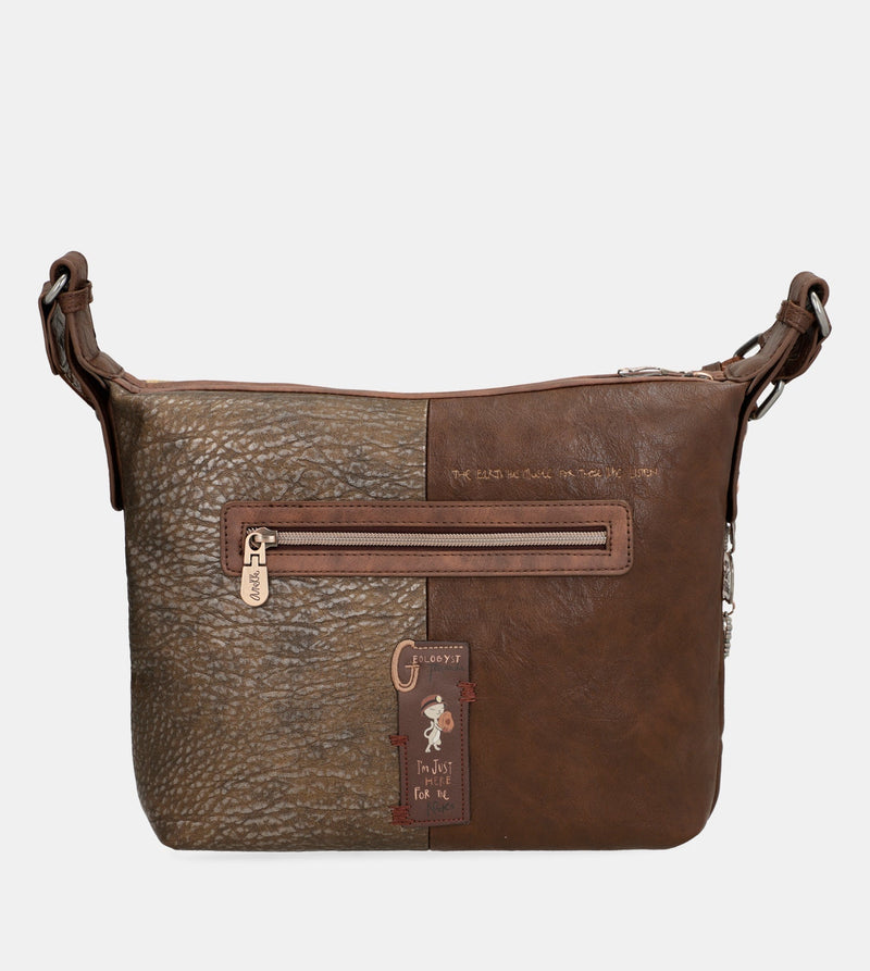 Outer crossbody large bag with pockets