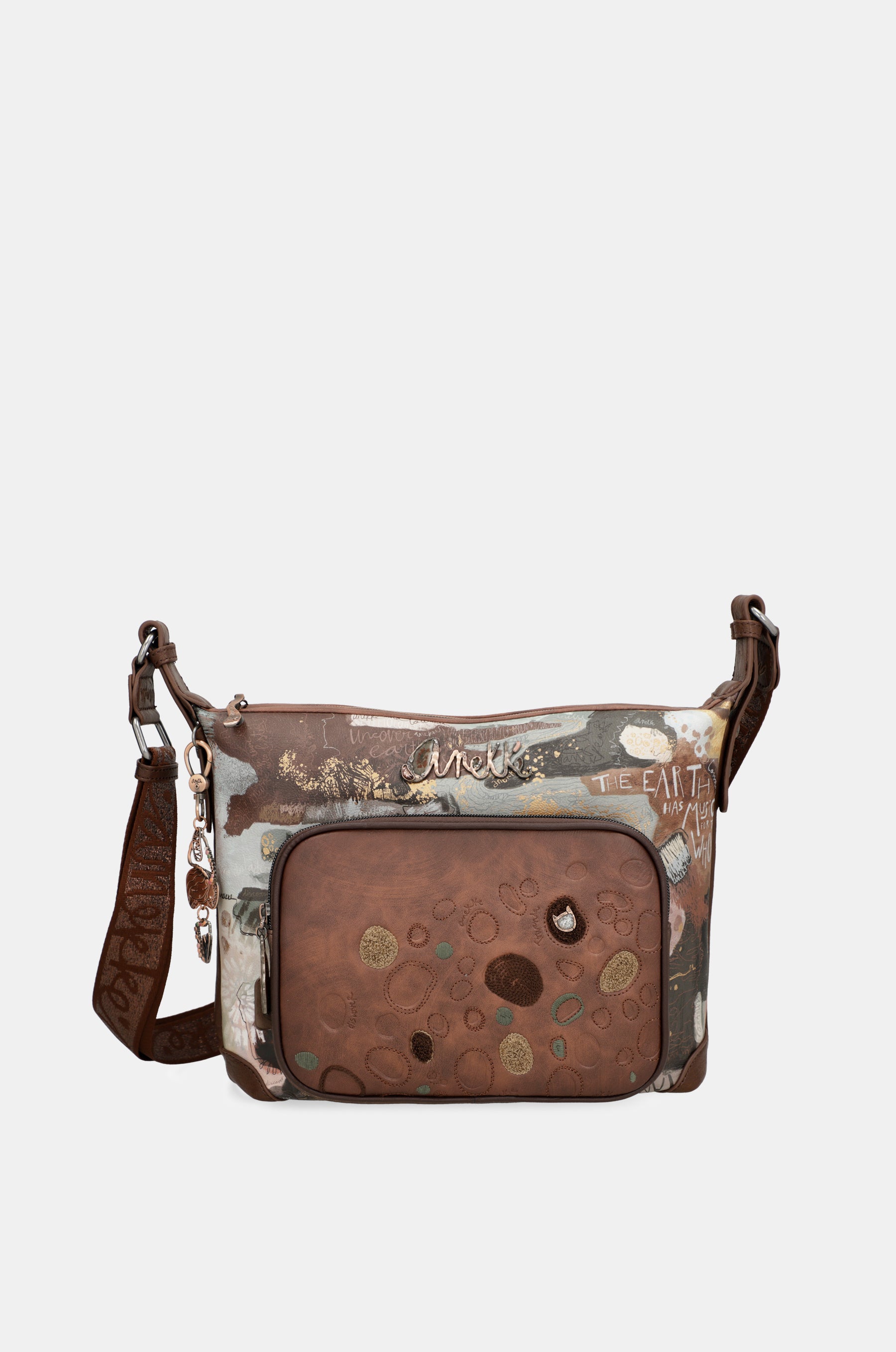 Outer crossbody large bag with pockets