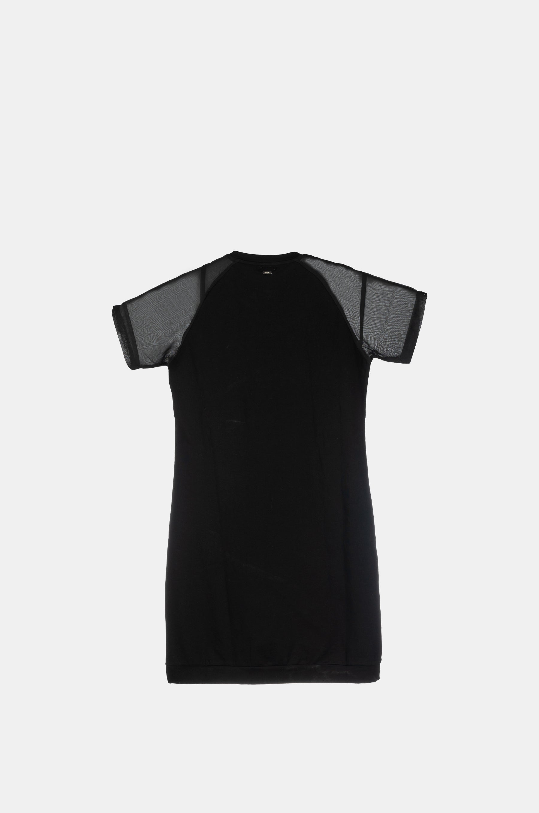 Black short-sleeve dress