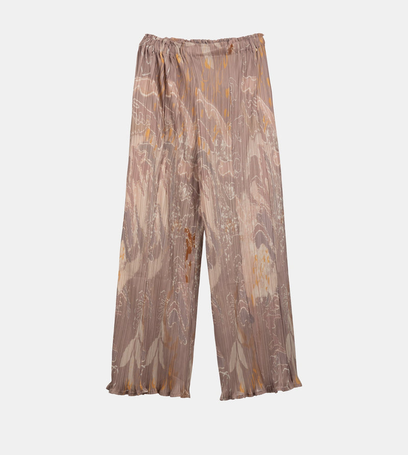 Printed fluid pants