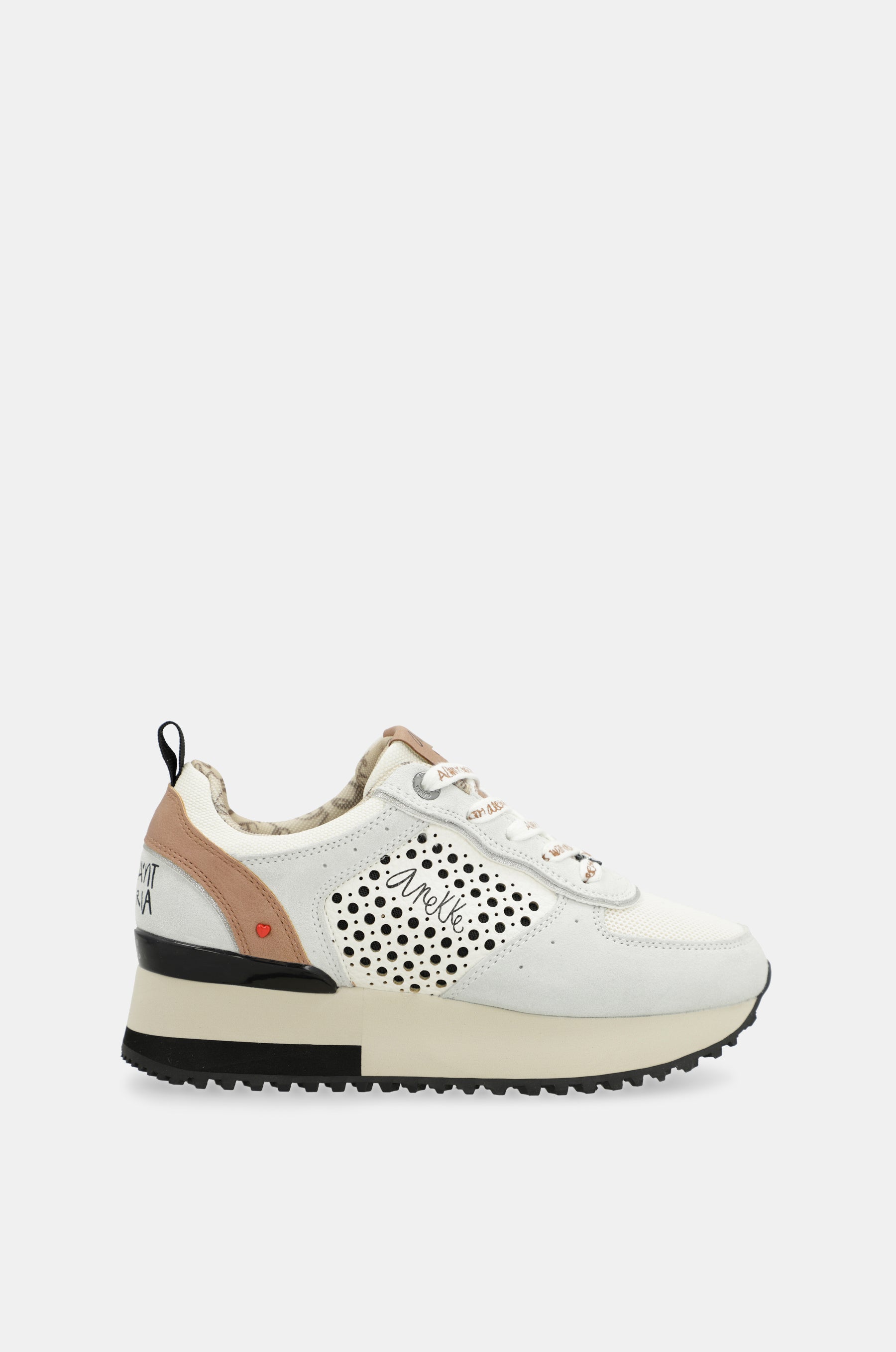 Gray platform sneakers