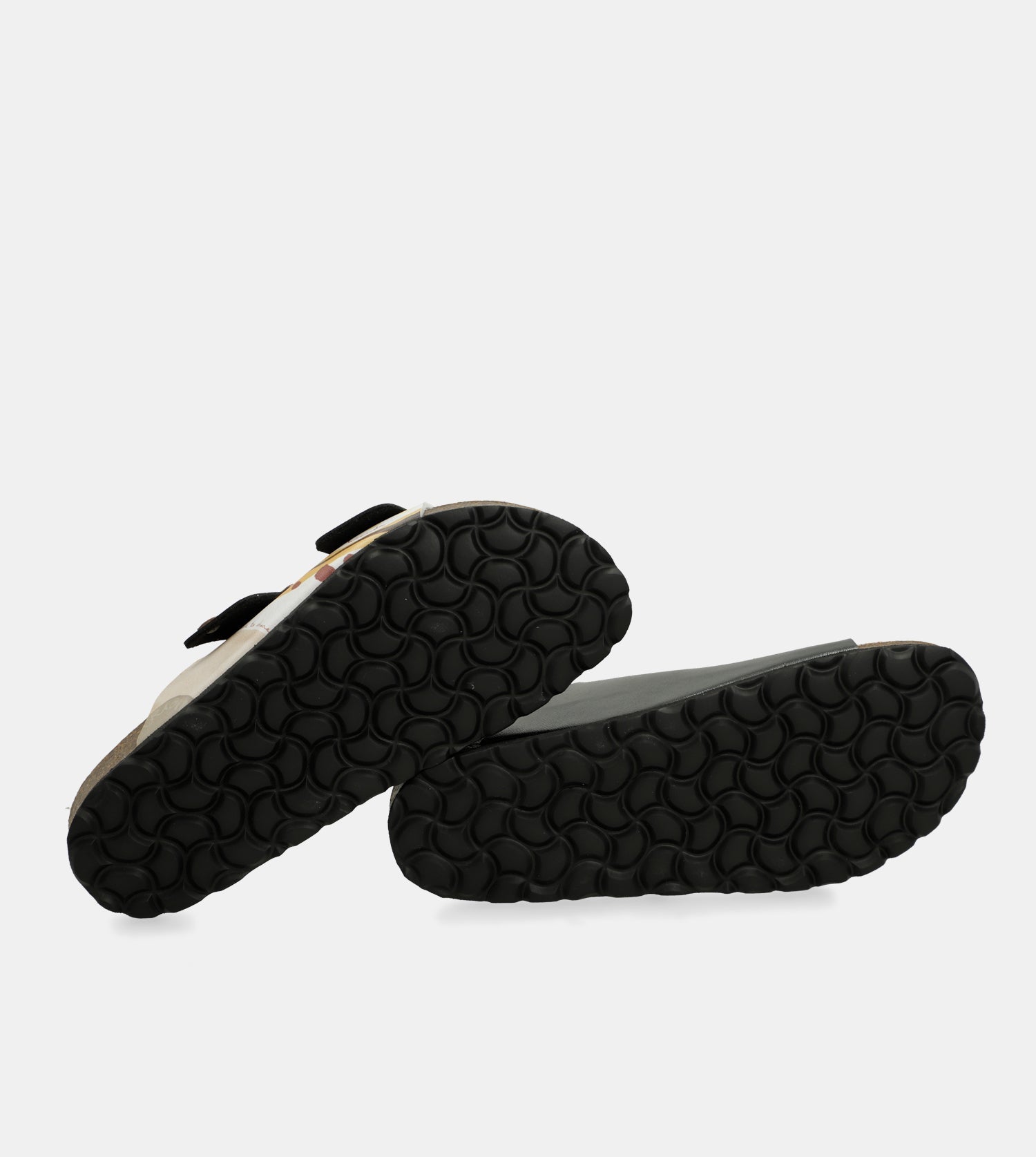 Black multicolor bio sandals