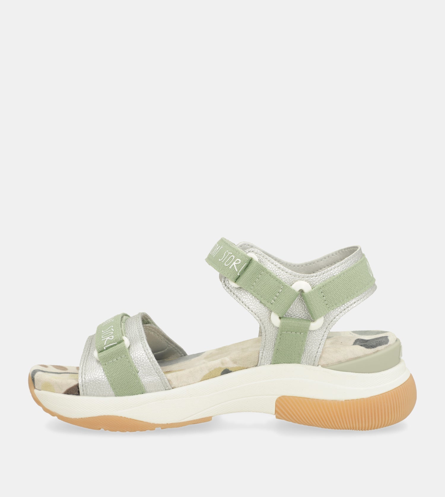 Green sports sandals