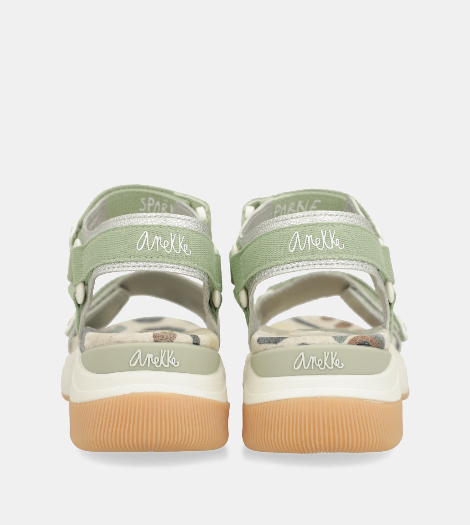 Green sports sandals