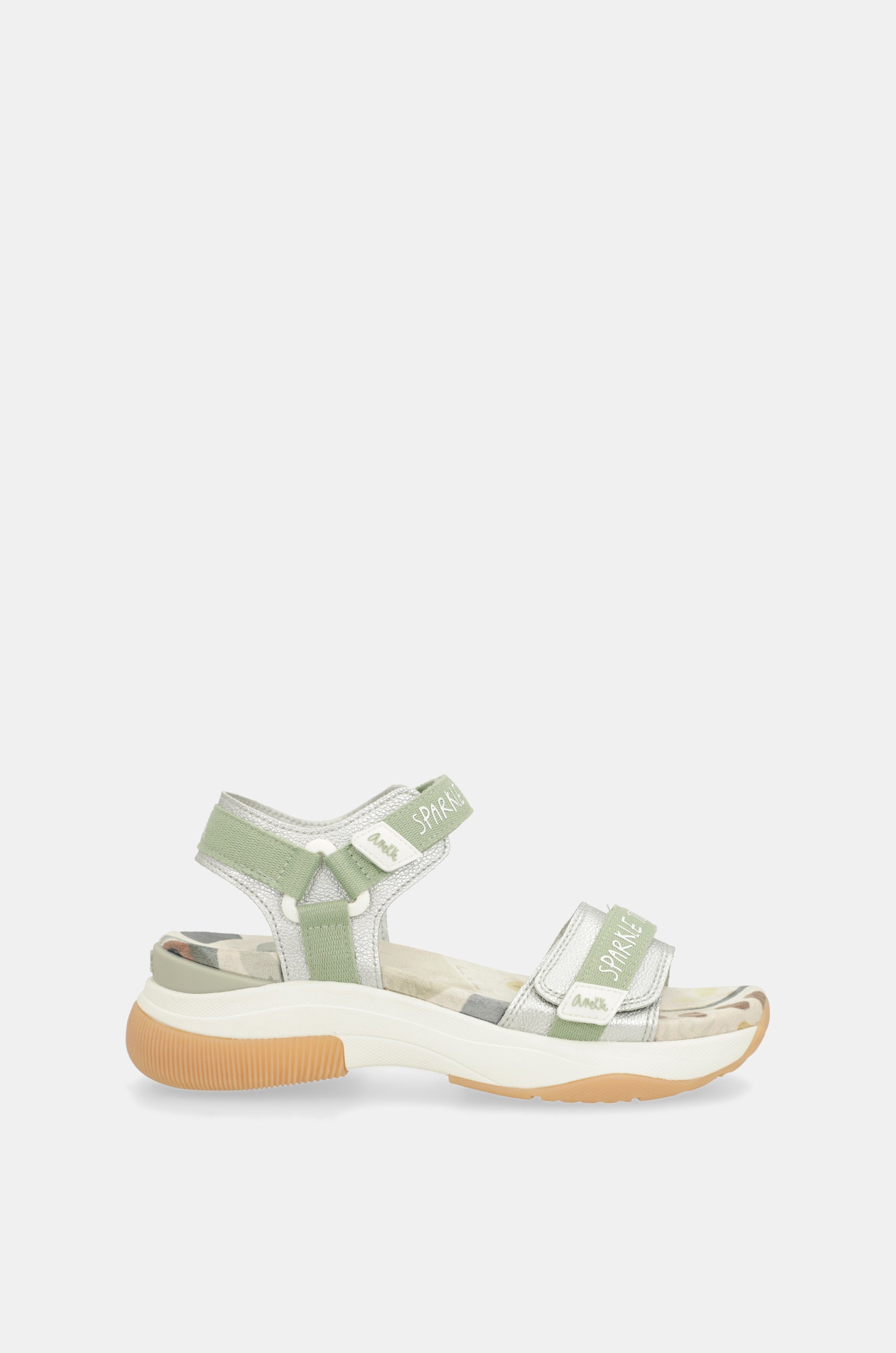 Green sports sandals