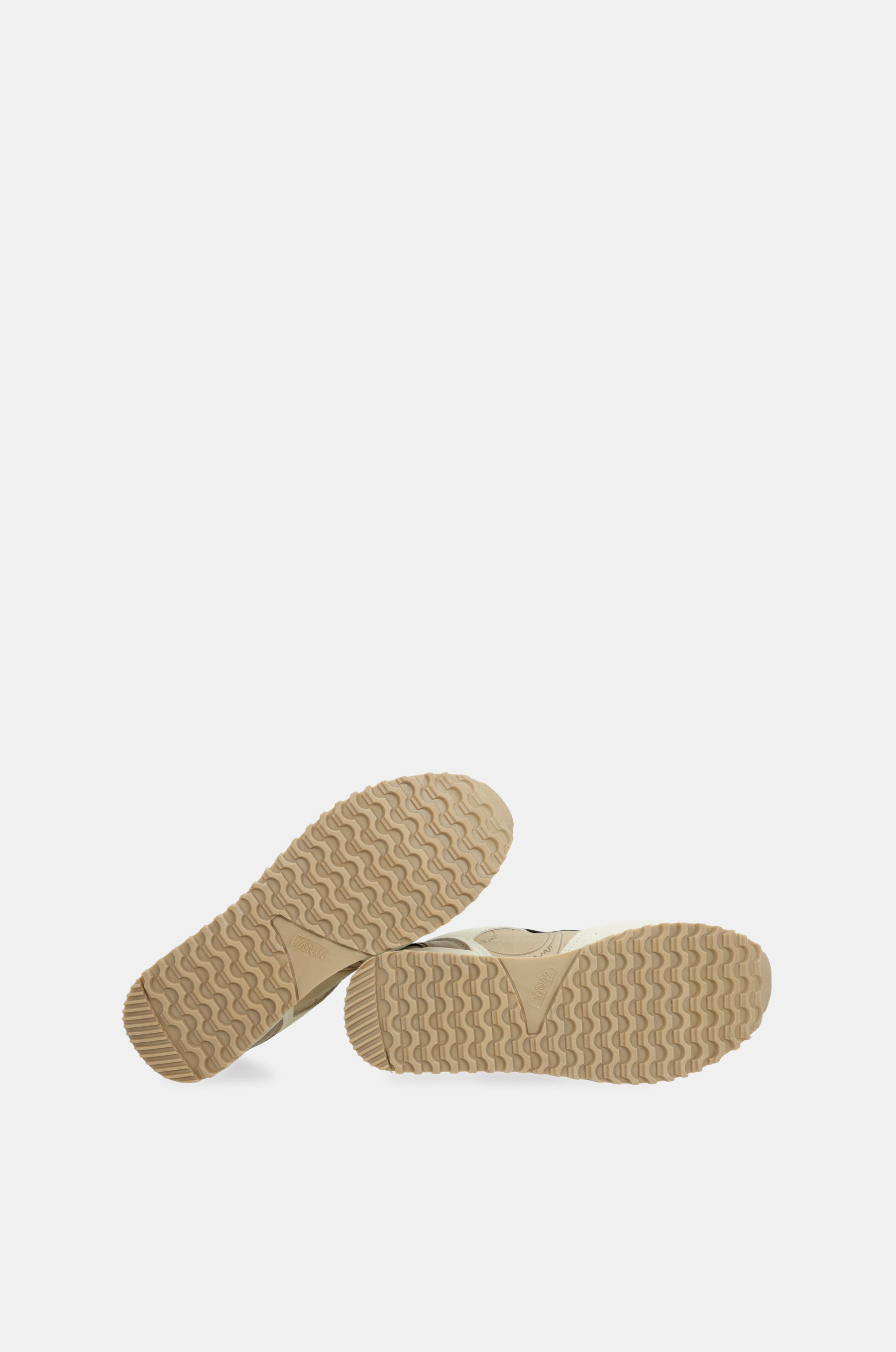 Beige platform sneakers