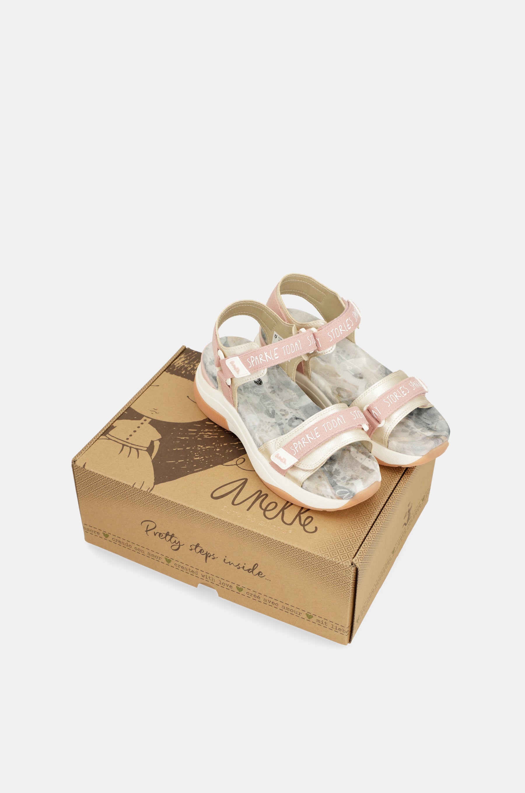 Pink sports sandals