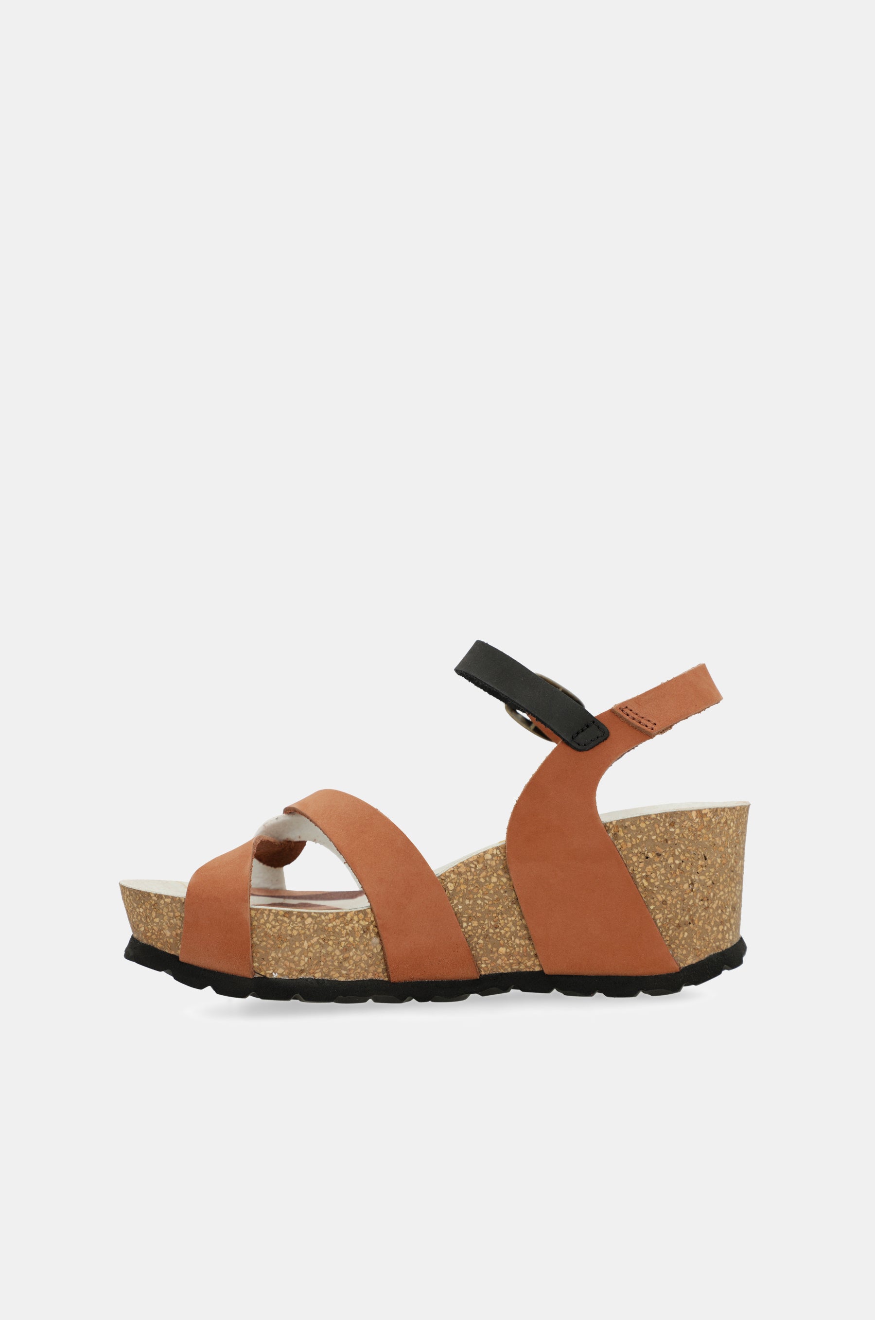 Wedge sandals bio leather straps