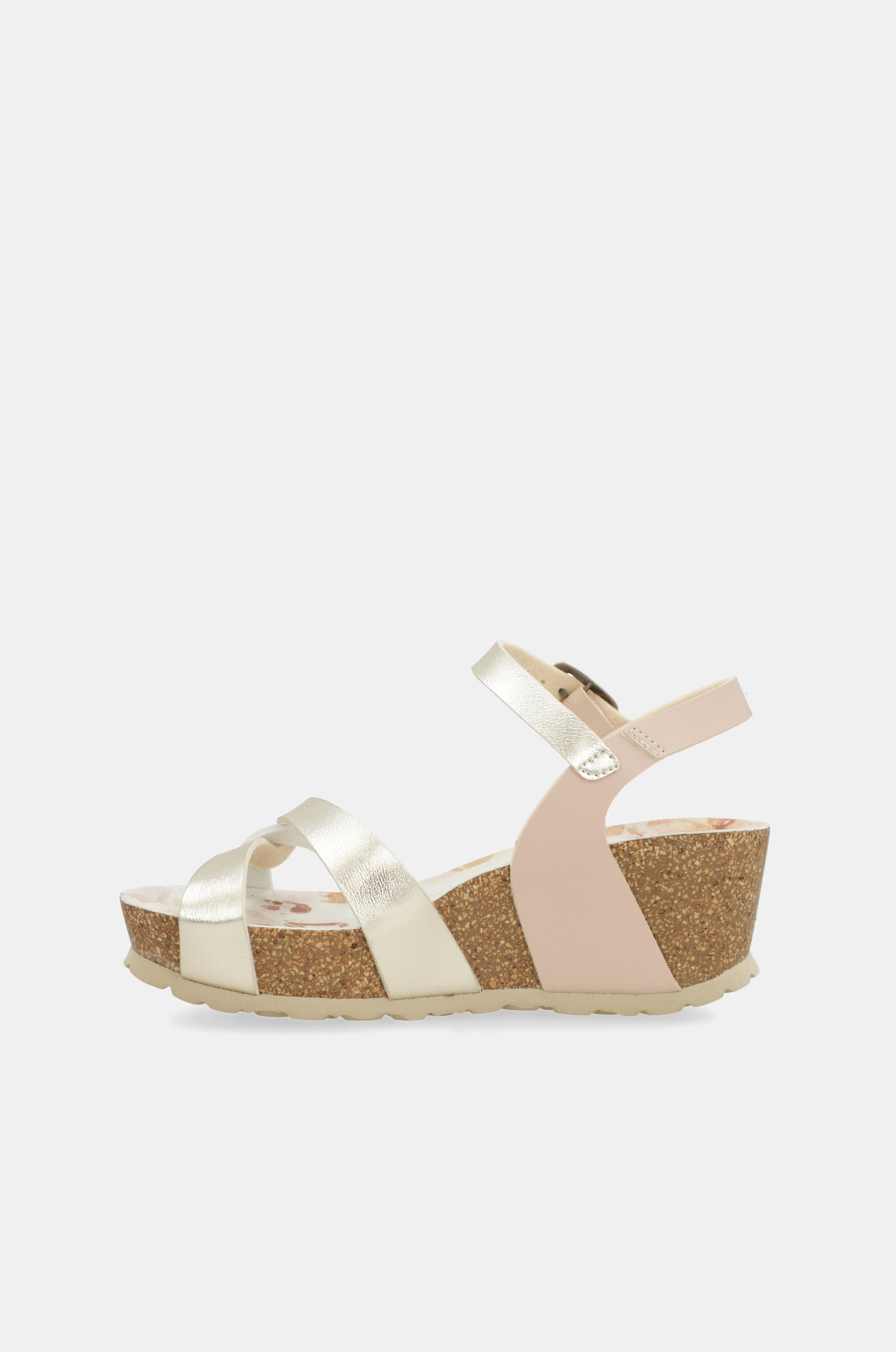 Wedge sandals bio white straps