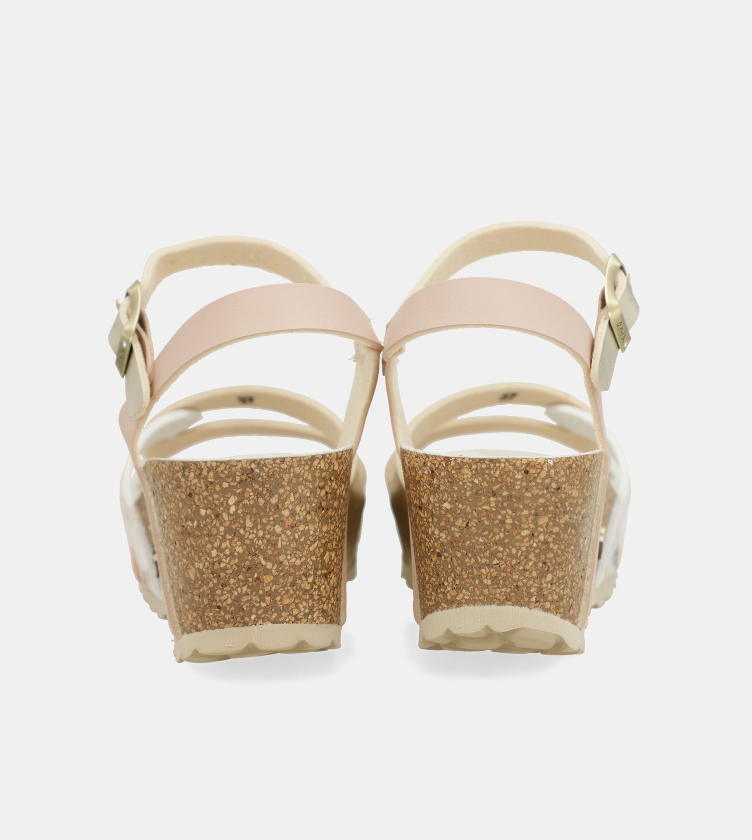Wedge sandals bio white straps
