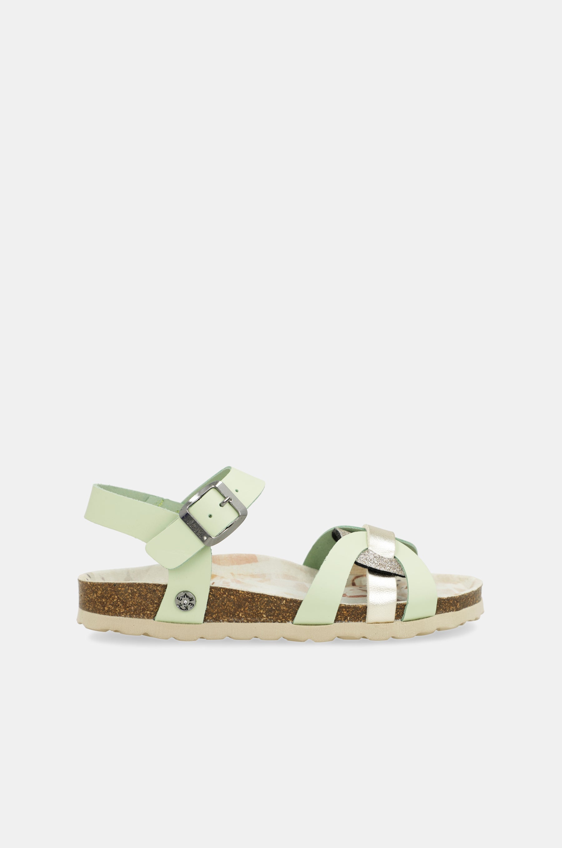 Memories green strappy sandals