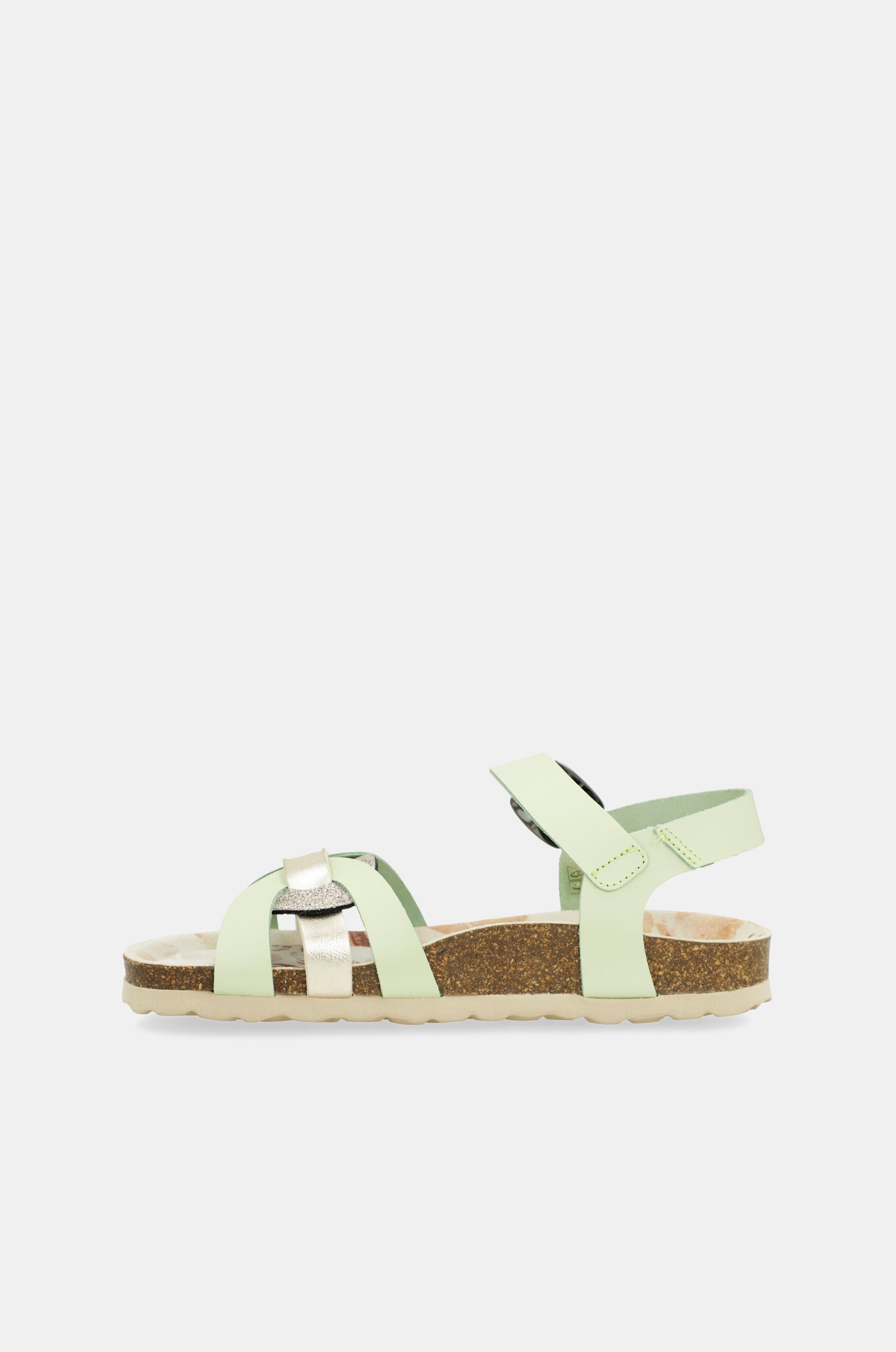 Memories green strappy sandals