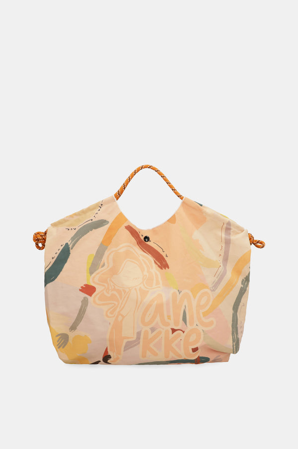 Smart printed beach bag