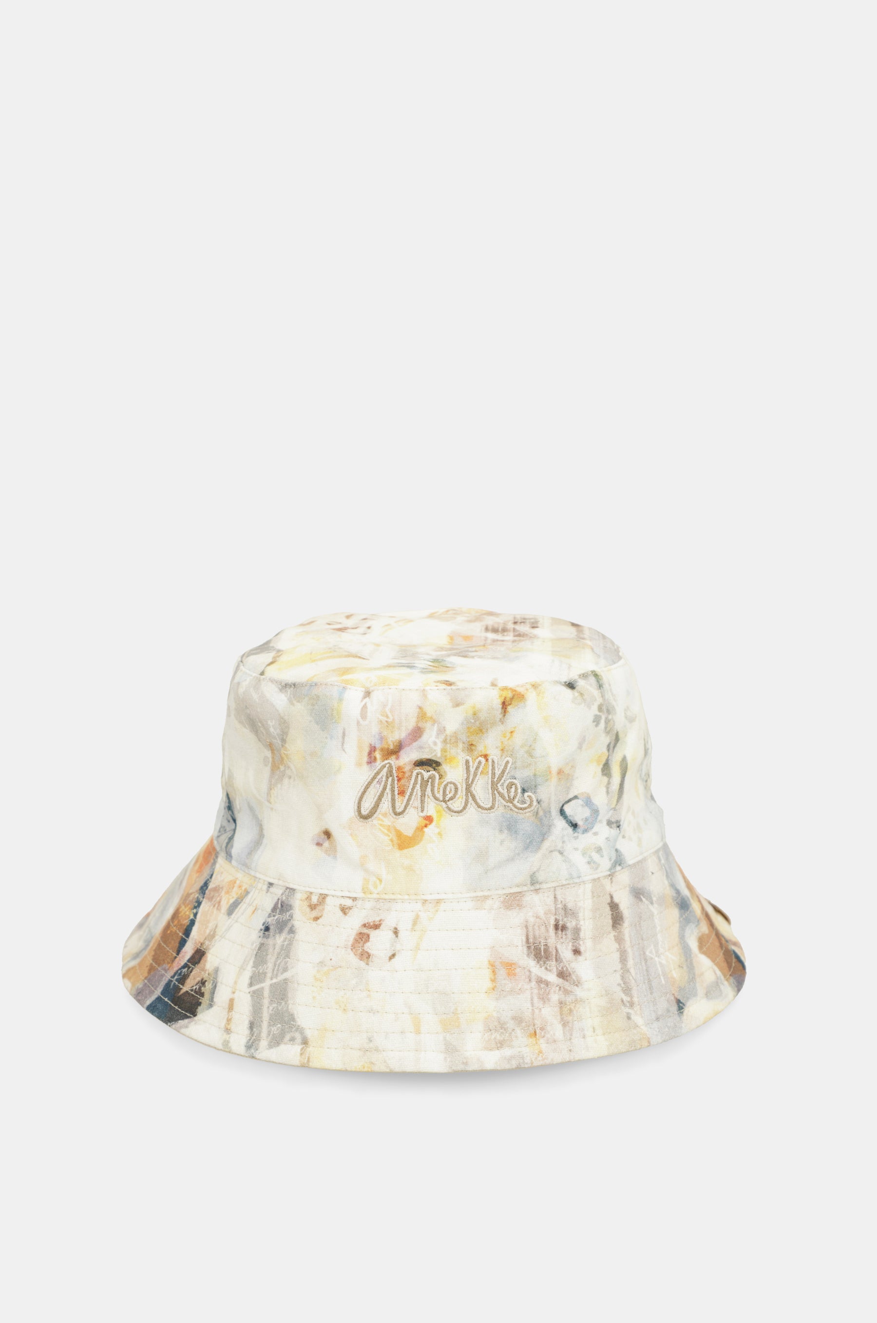 Reversible beige bucket hat