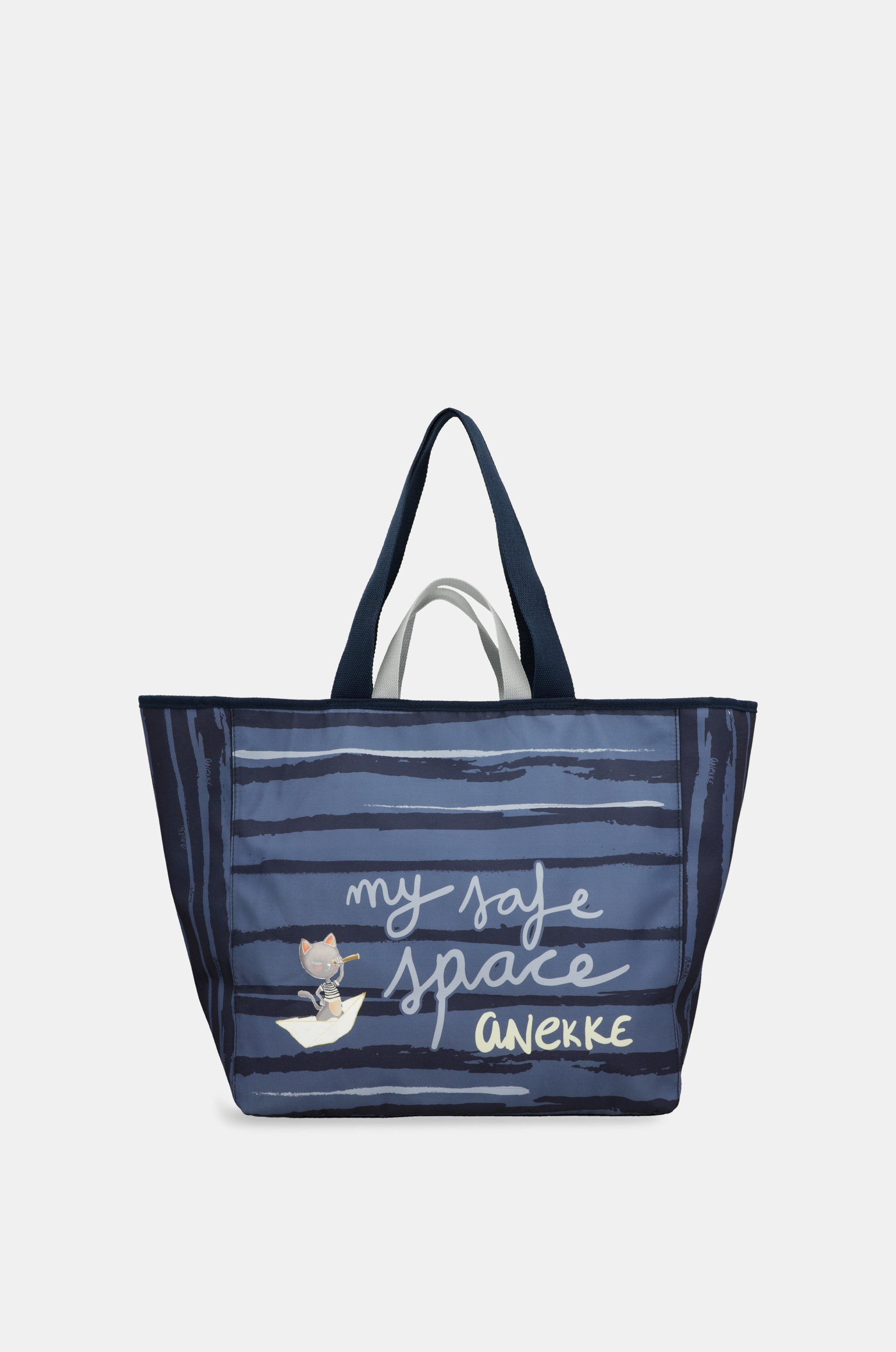 Large blue beach bag