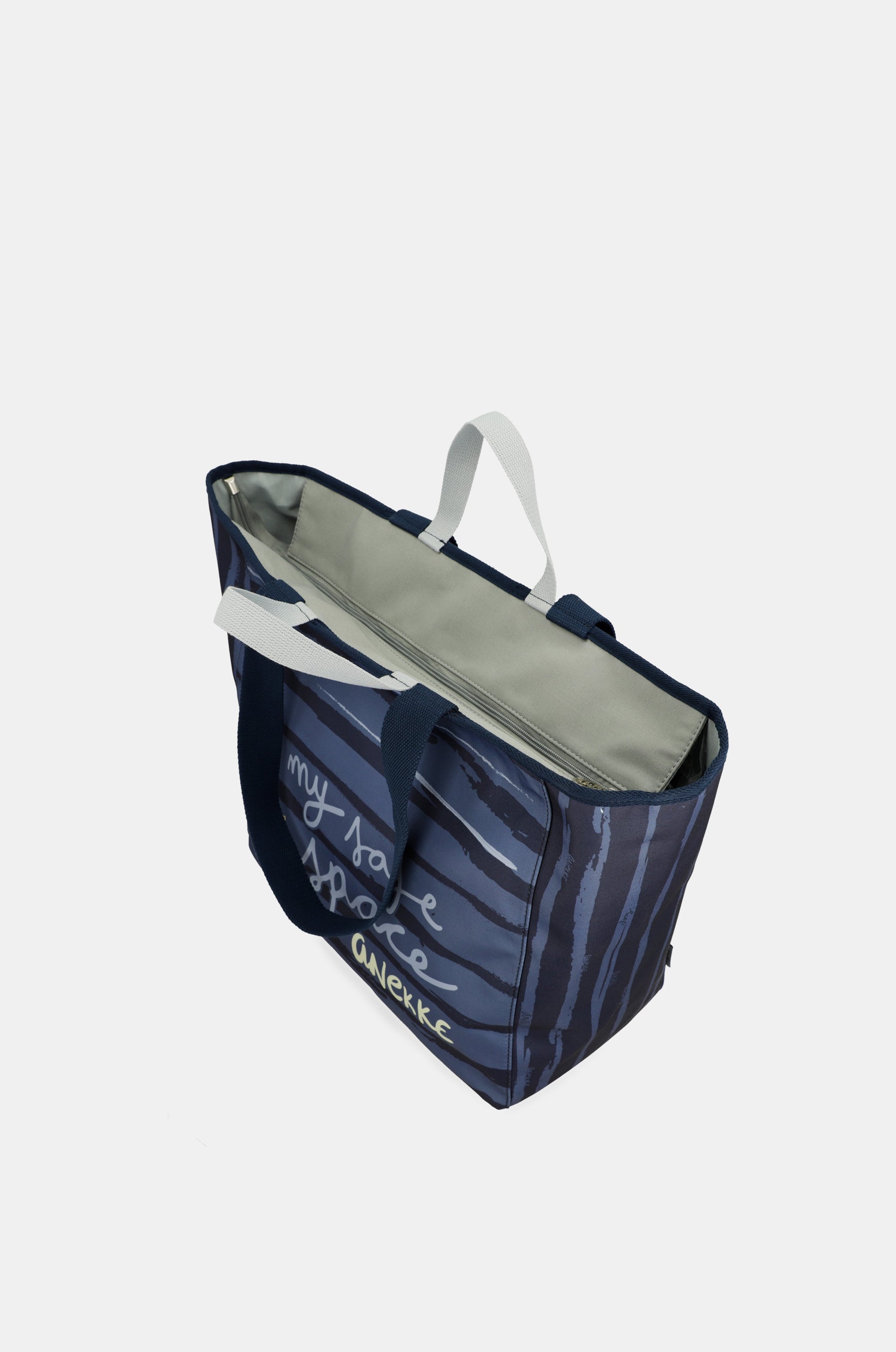 Large blue beach bag