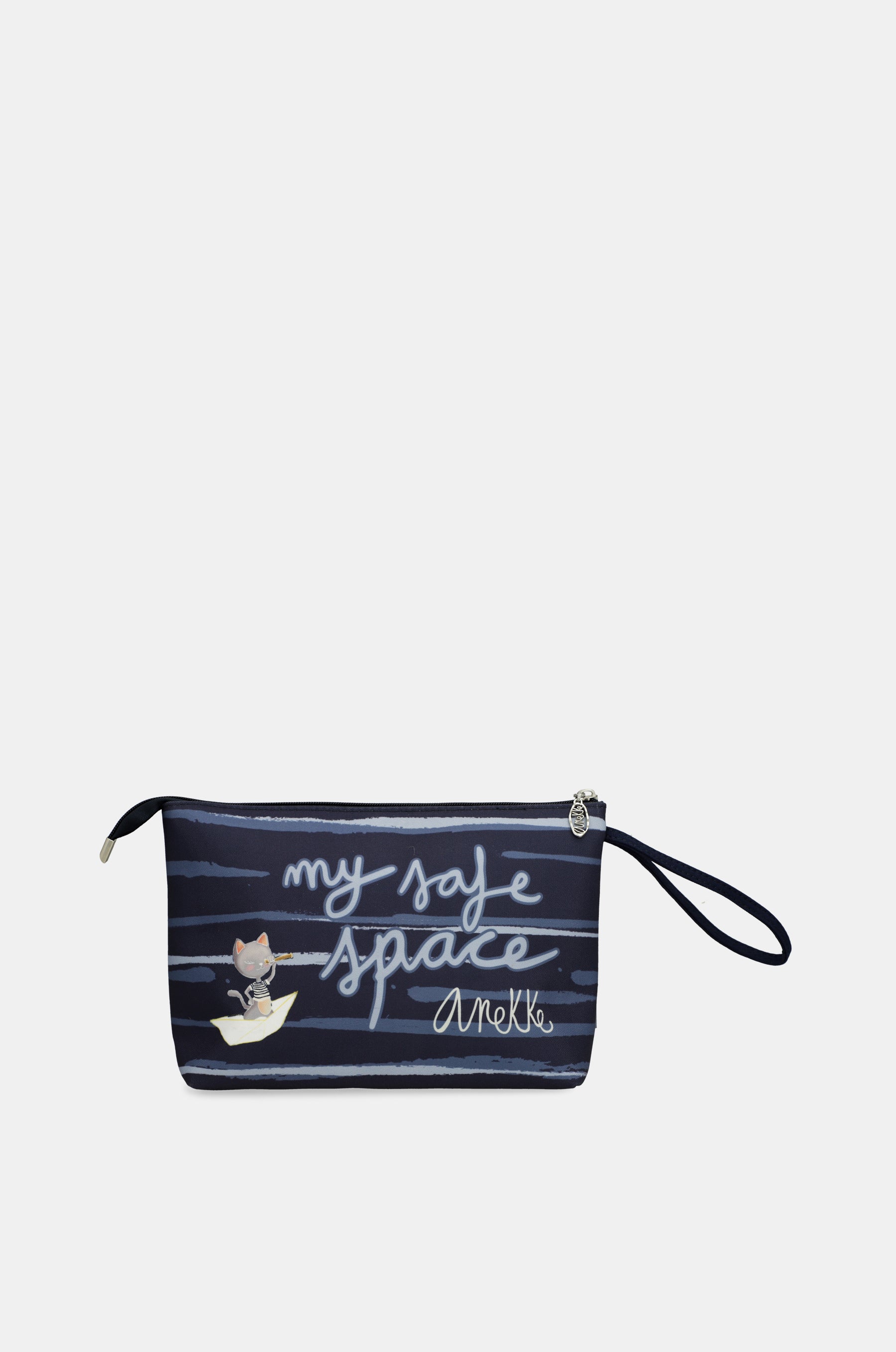 Large blue beach toiletry bag