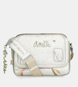 Oval flap crossbody bag Alma