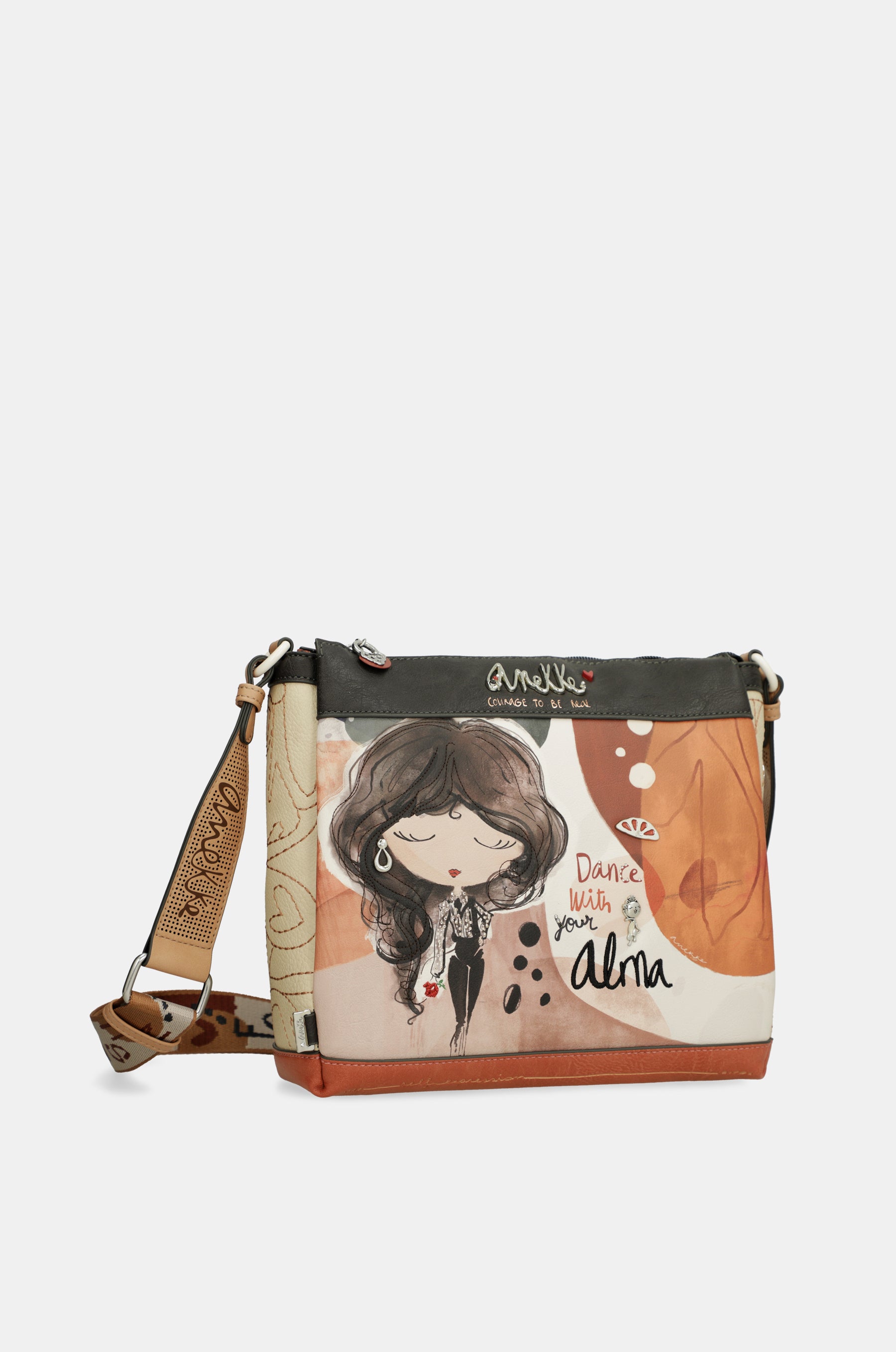 Crossbody bag with 3 compartments Alma