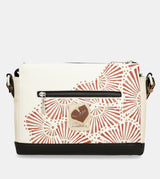 Printed crossbody bag with 3 compartments Alma