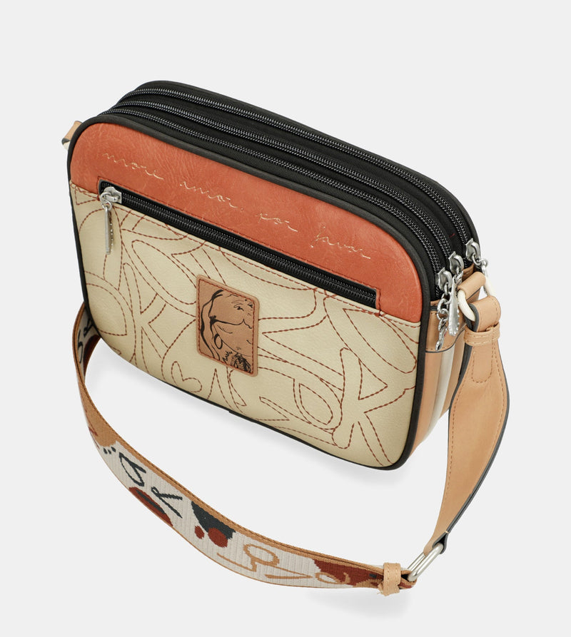 Crossbody bag with 3 compartments Alma