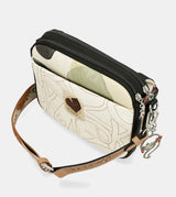 Oval flap crossbody bag Alma