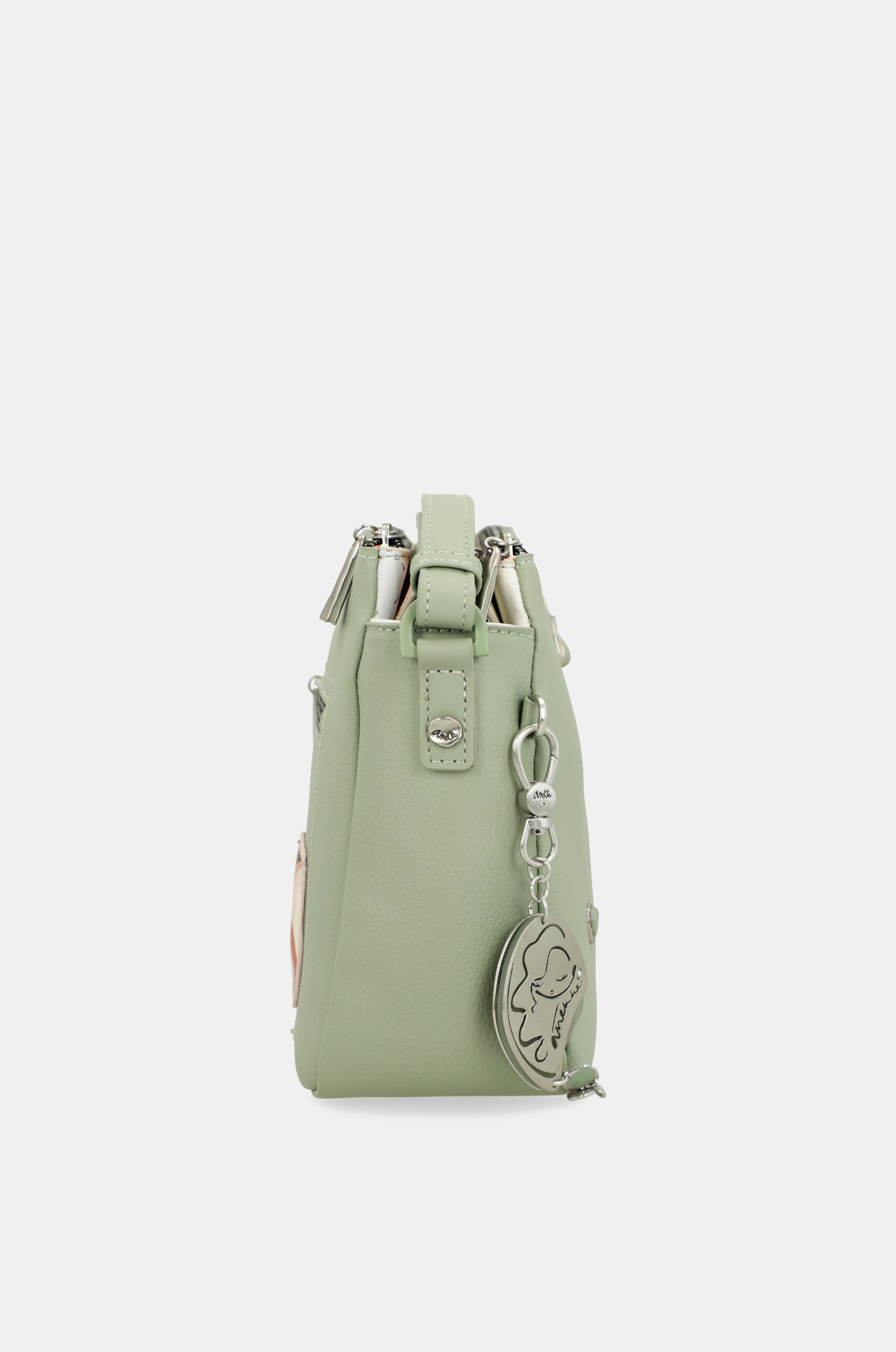 Printed crossbody bag with 3 compartments Alma