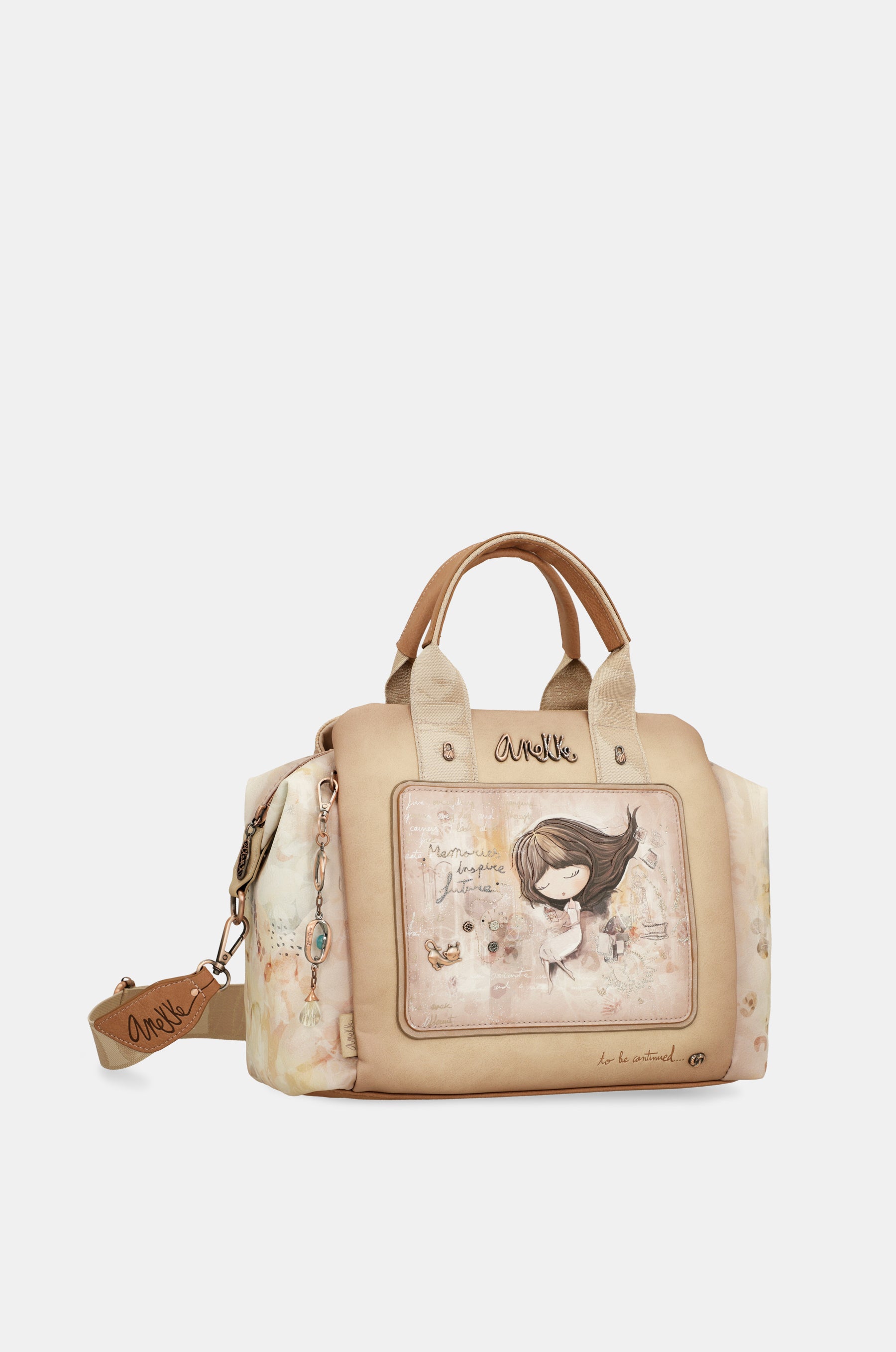 Bowling bag with crossbody strap Memories
