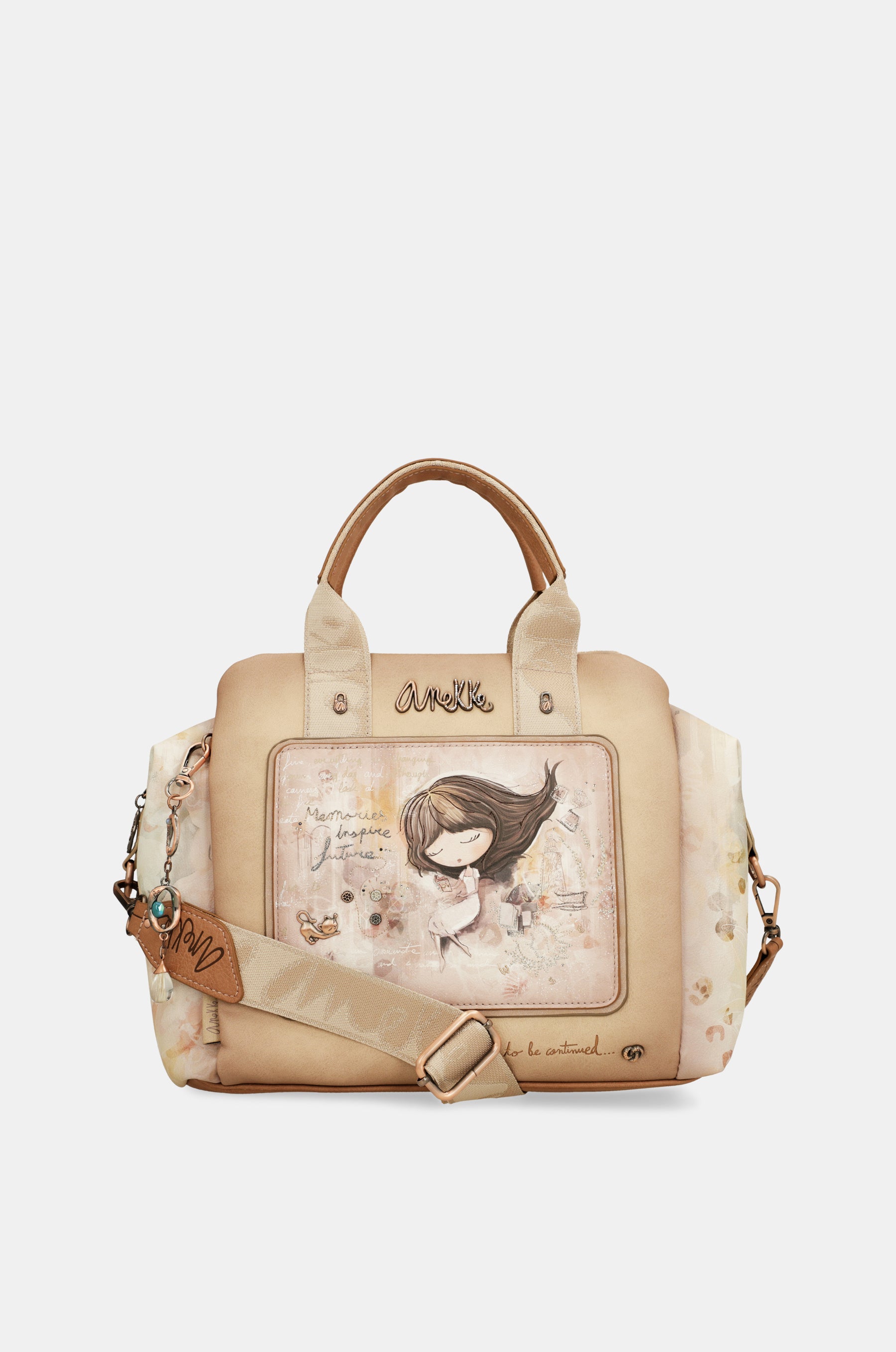 Bowling bag with crossbody strap Memories