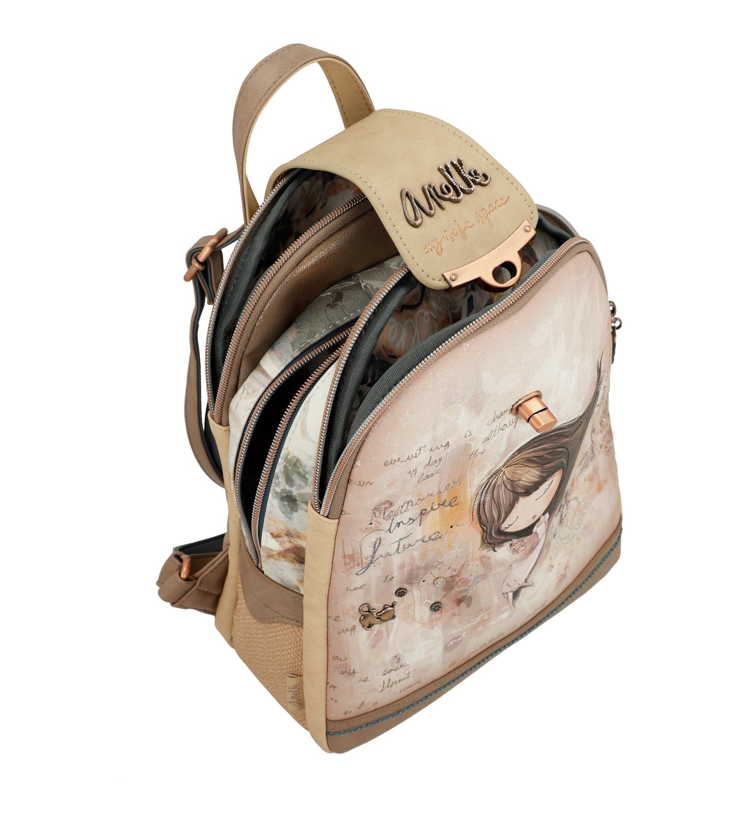 Triple compartment backpack Memories