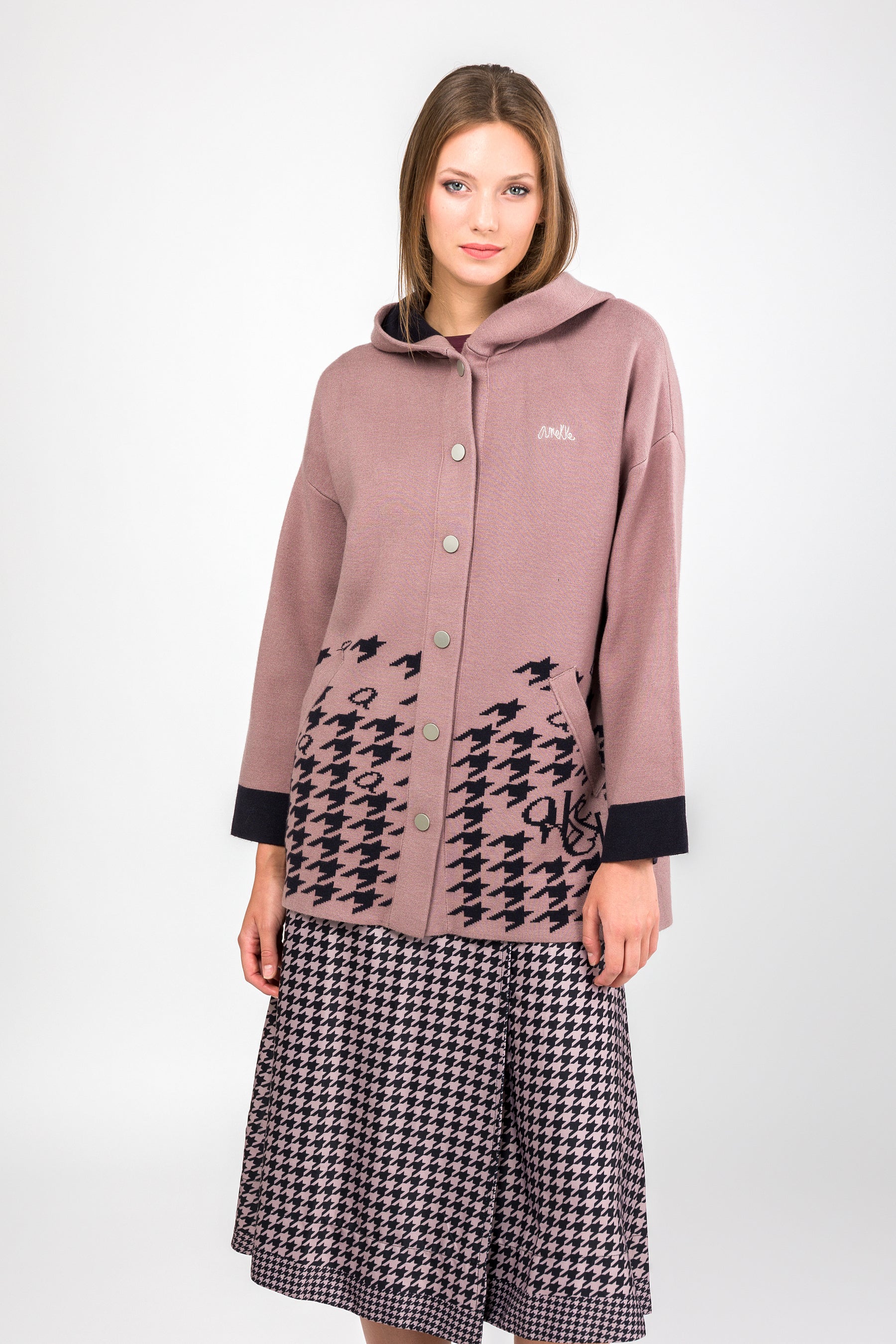 Pink cardigan