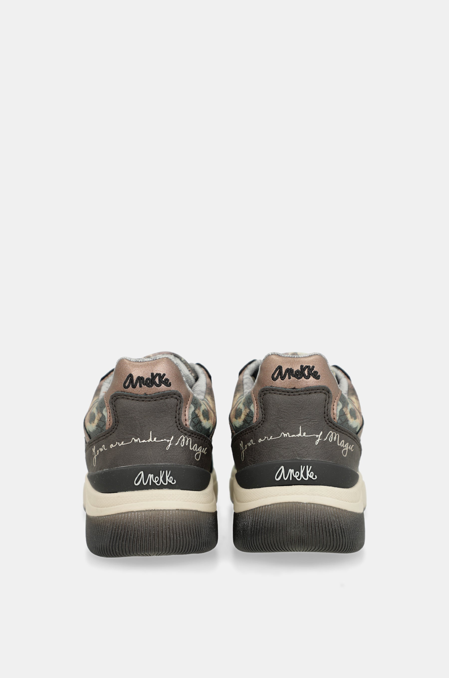 Manifesto green printed sneakers