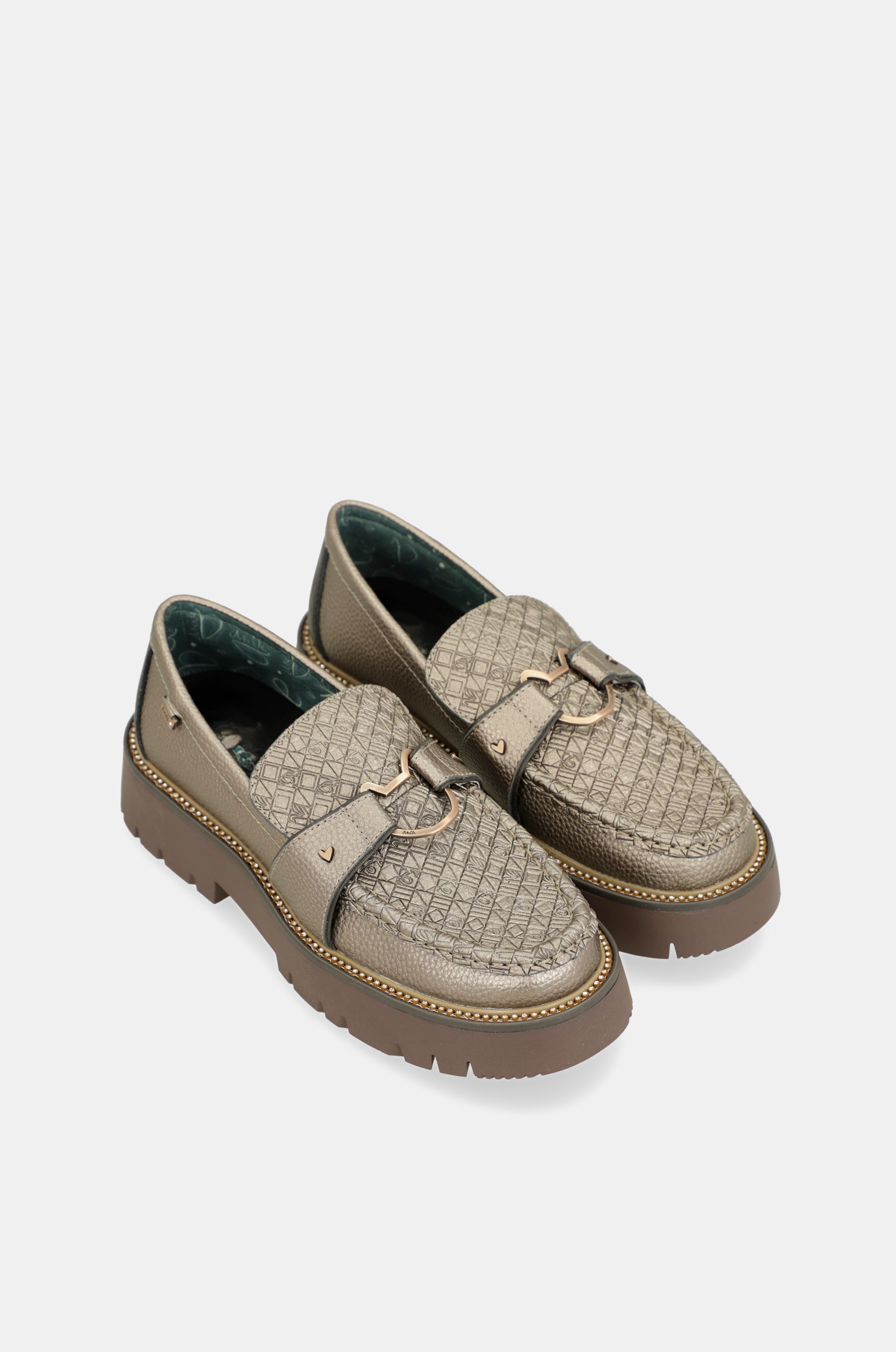 Towanda gold loafers
