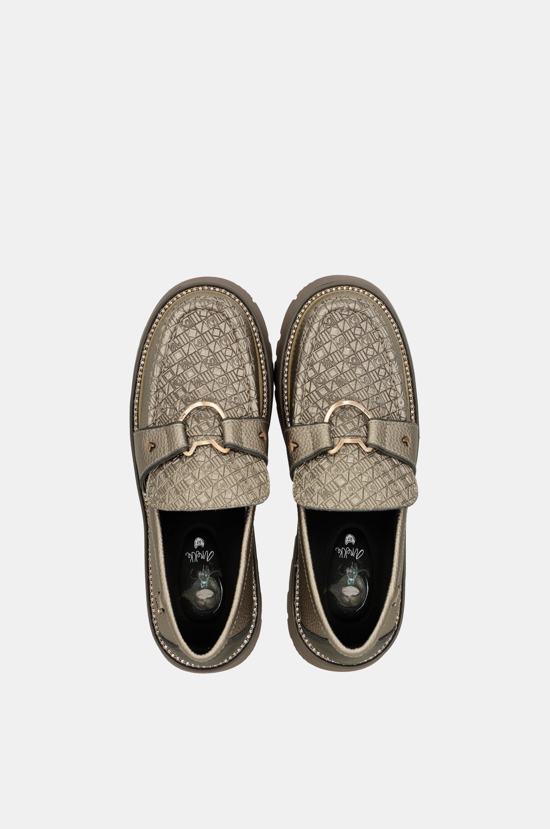 Towanda gold loafers
