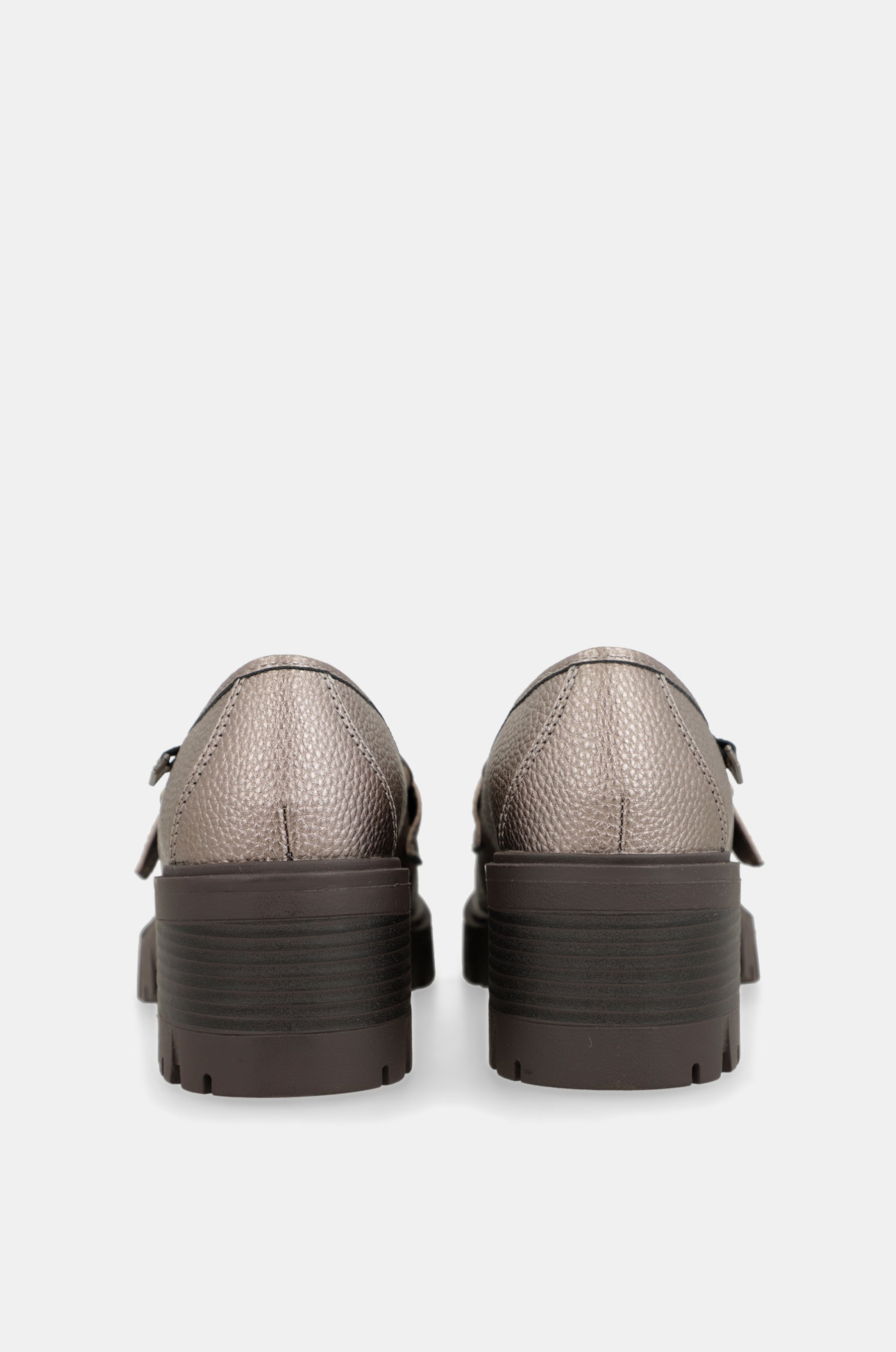 Gold loafers