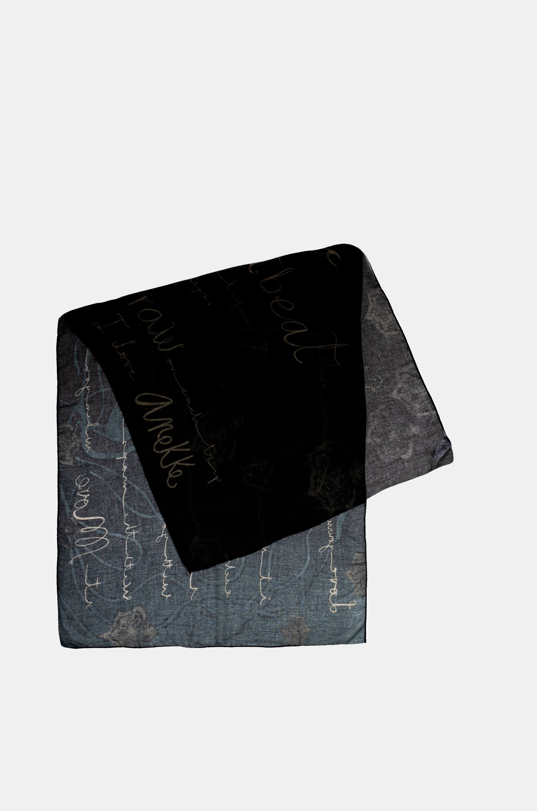 Manifesto printed scarf