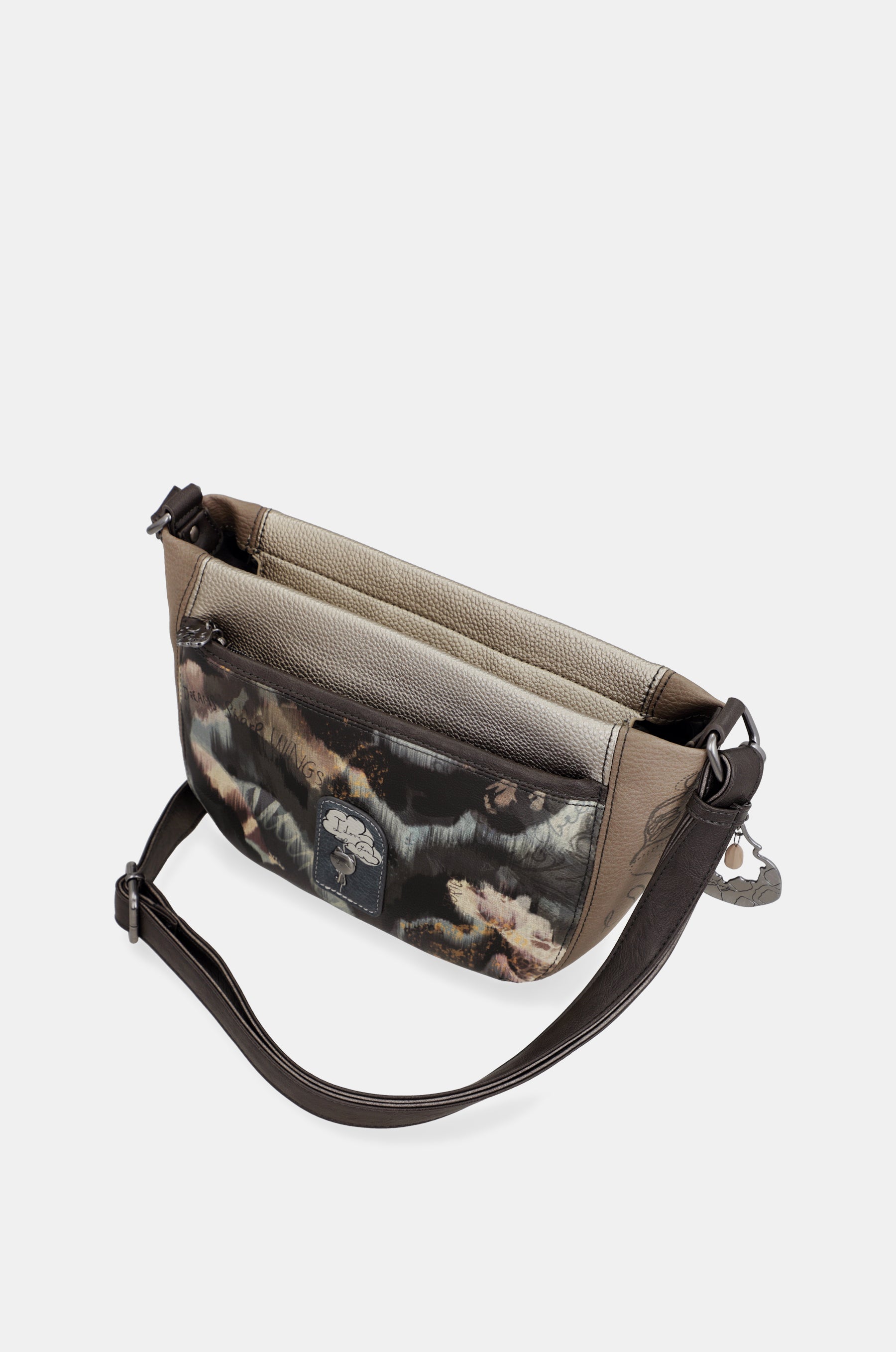 Real oval small crossbody bag