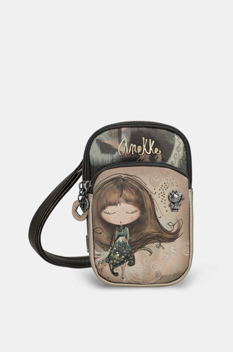 Real mini crossbody bag with pocket