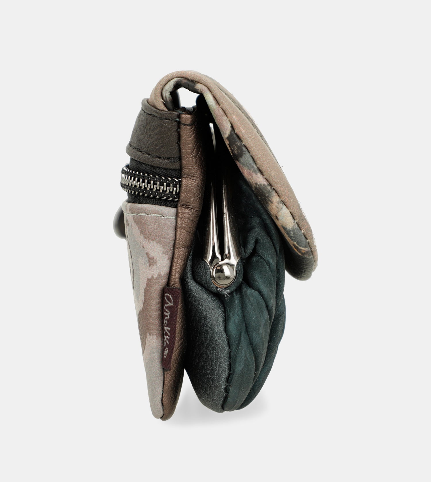 Real coin purse with flap